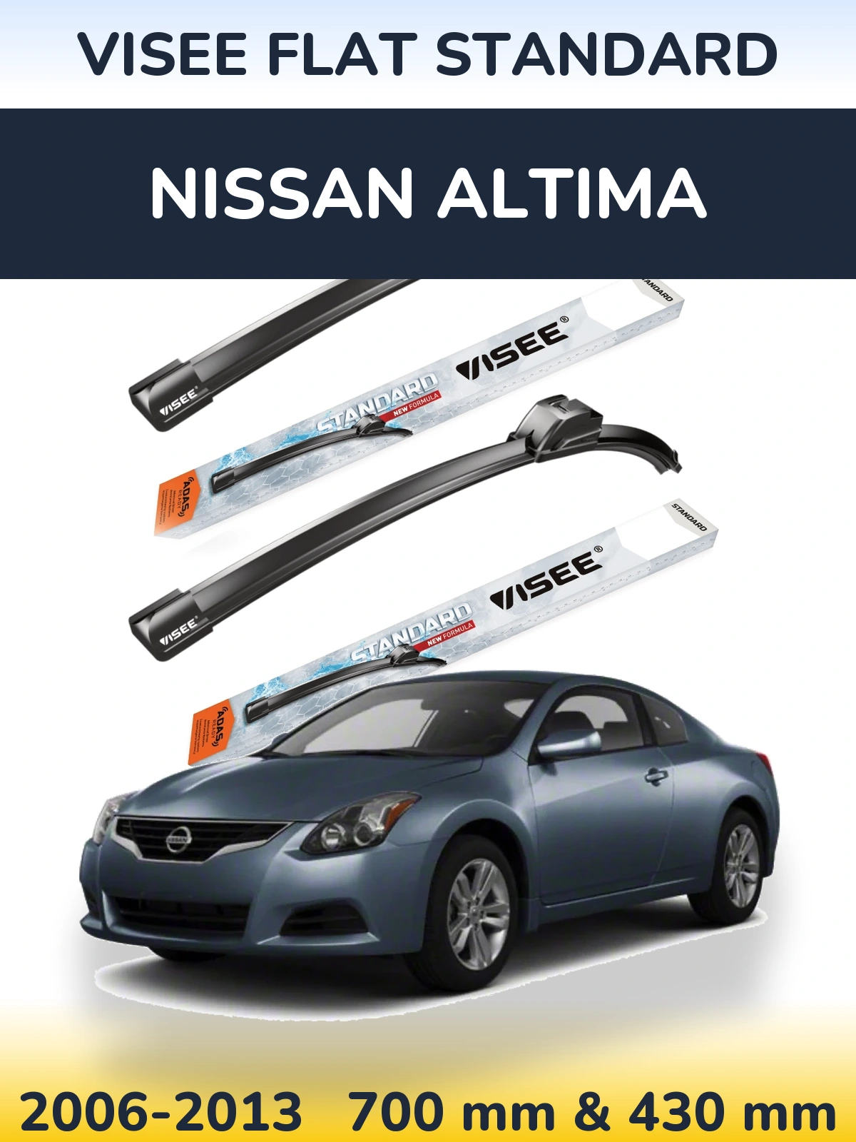 Ștergătoare VISEE FLAT STANDARD pentru Nissan Altima