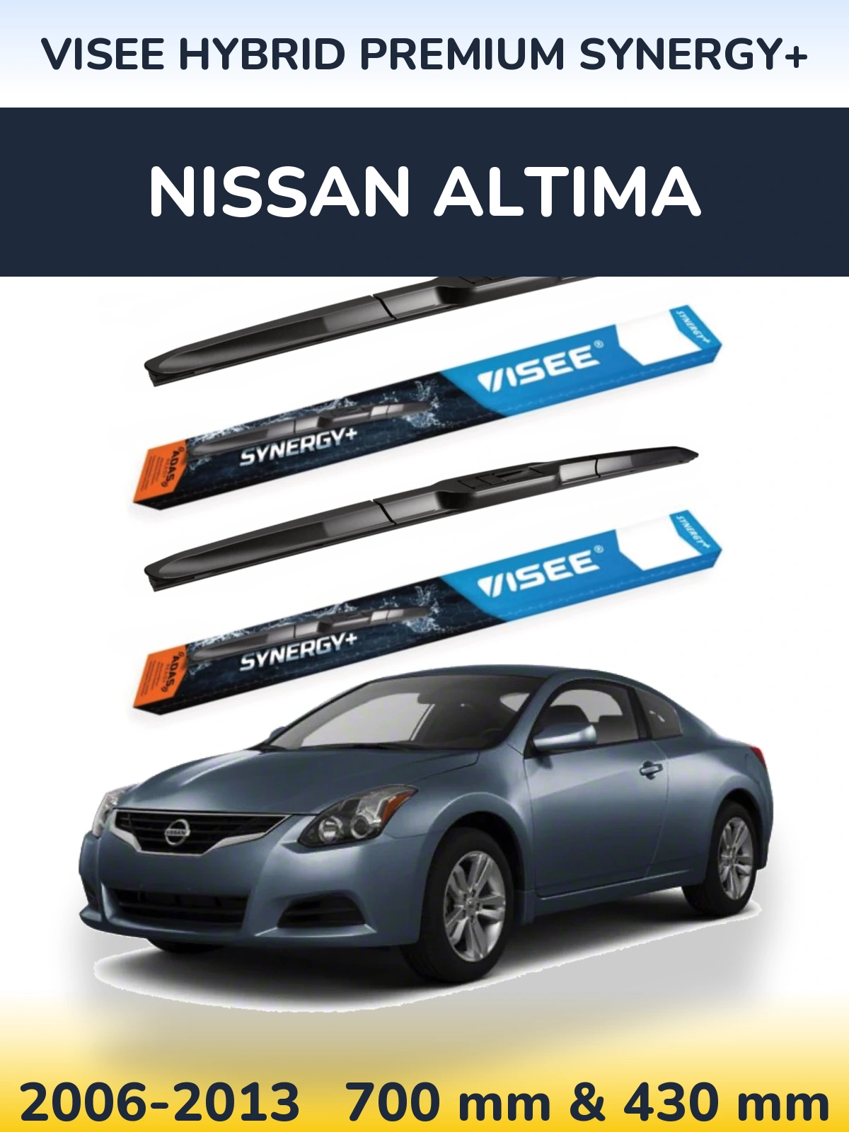 Ștergătoare VISEE HYBRID PREMIUM SYNERGY+ pentru Nissan Altima