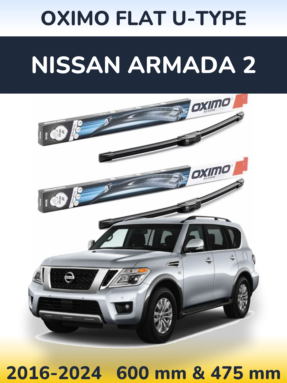 Ștergătoare Oximo Flat U-type pentru Nissan Armada 2
