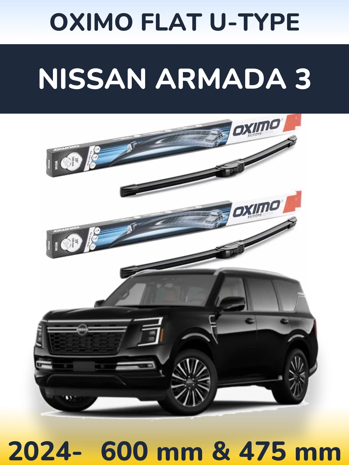 Ștergătoare Oximo Flat U-type pentru Nissan Armada 3