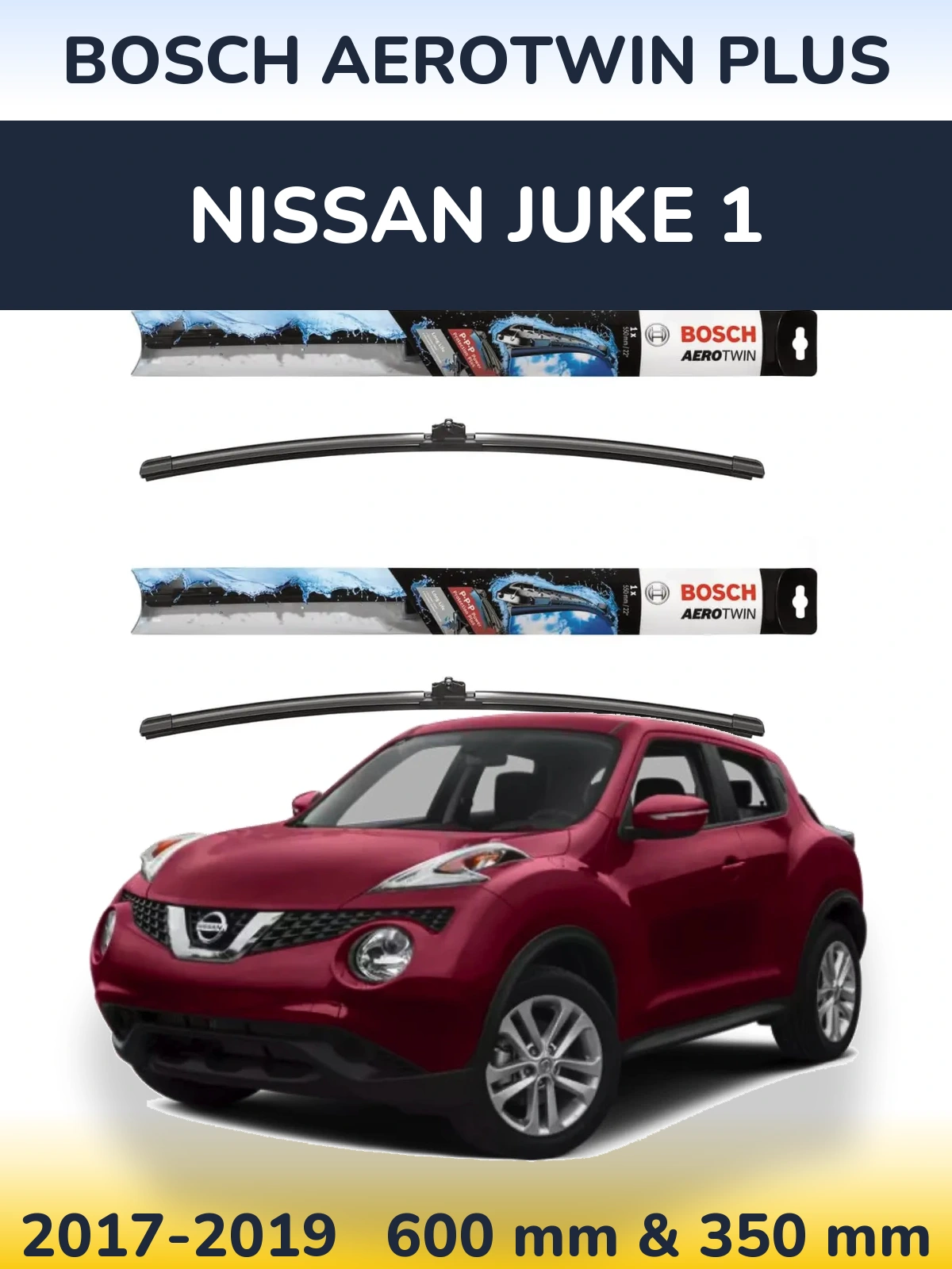 Ștergătoare BOSCH AeroTwin Plus pentru Nissan Juke 1