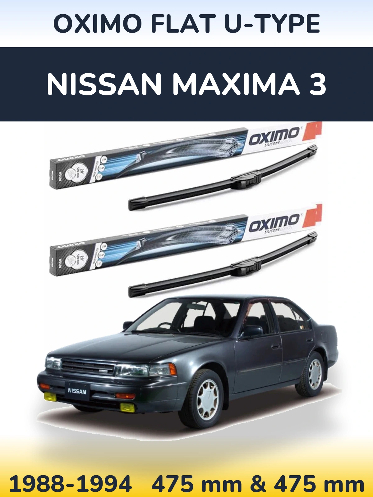 Ștergătoare Oximo Flat U-type pentru Nissan Maxima 3