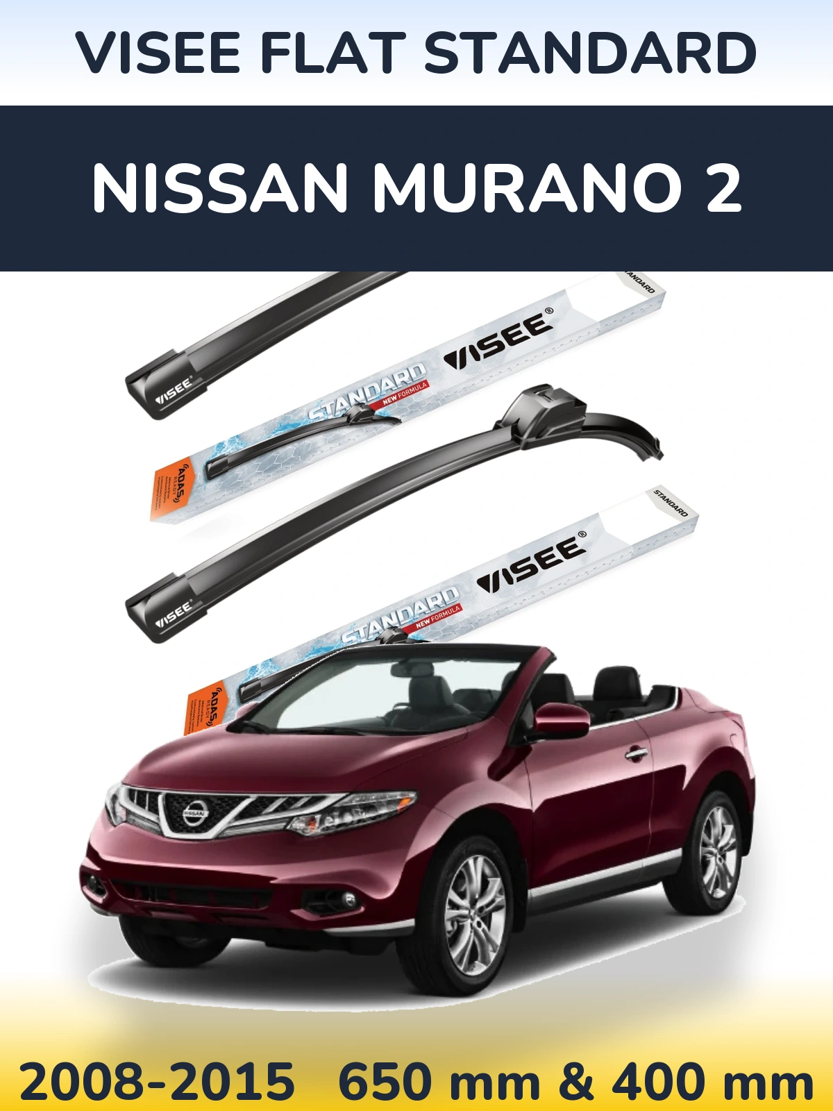 Ștergătoare VISEE FLAT STANDARD pentru Nissan Murano 2