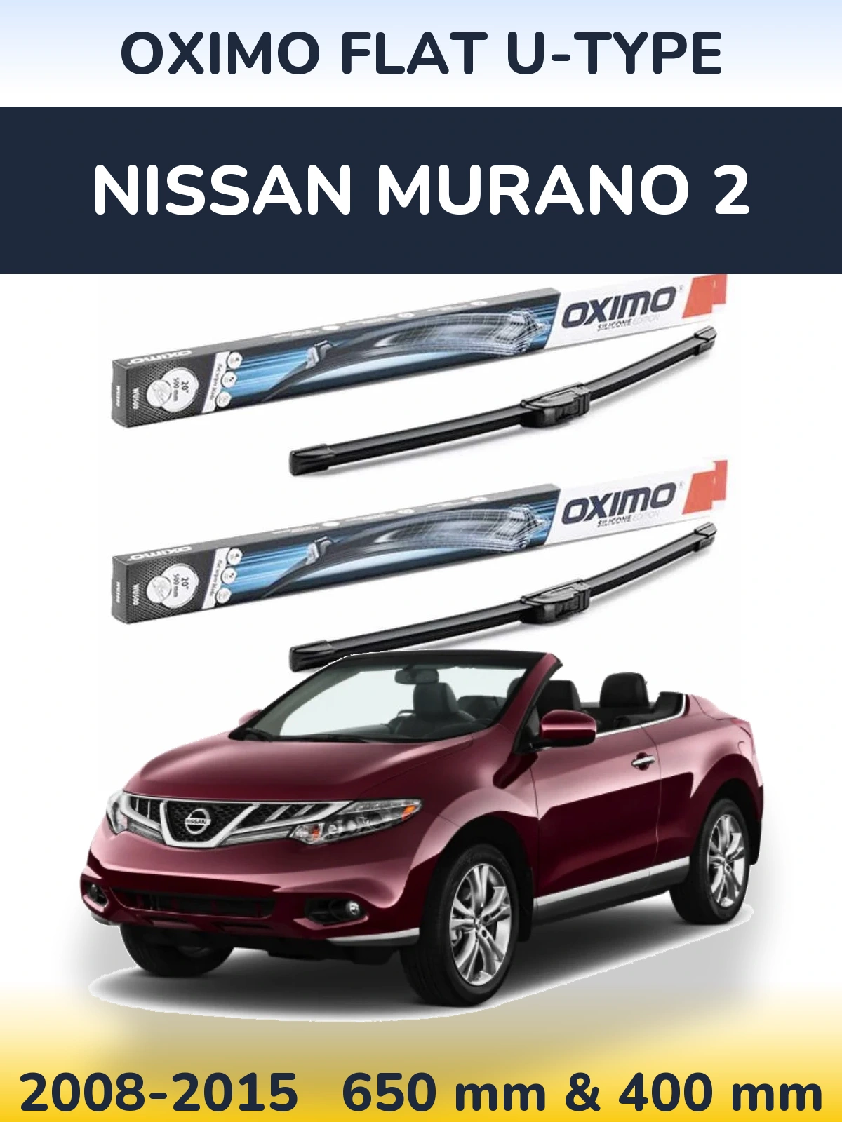 Ștergătoare Oximo Flat U-type pentru Nissan Murano 2