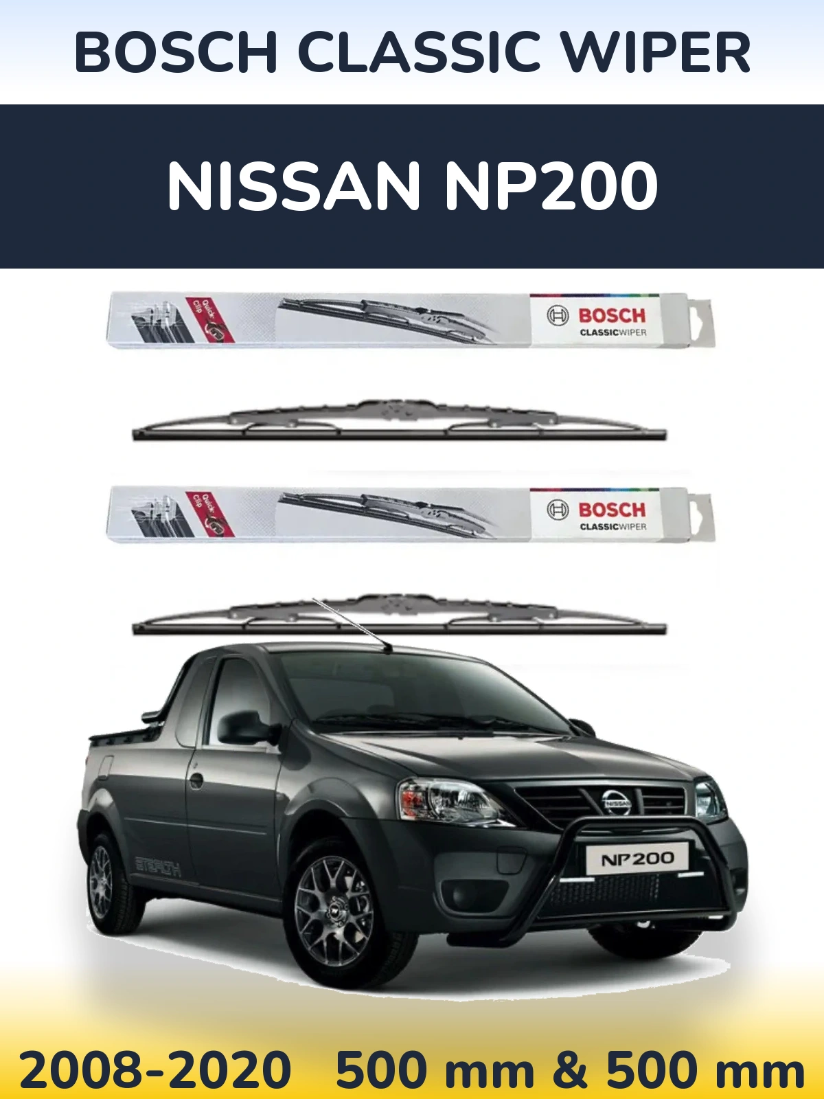 Ștergătoare BOSCH Classic Wiper pentru Nissan NP200