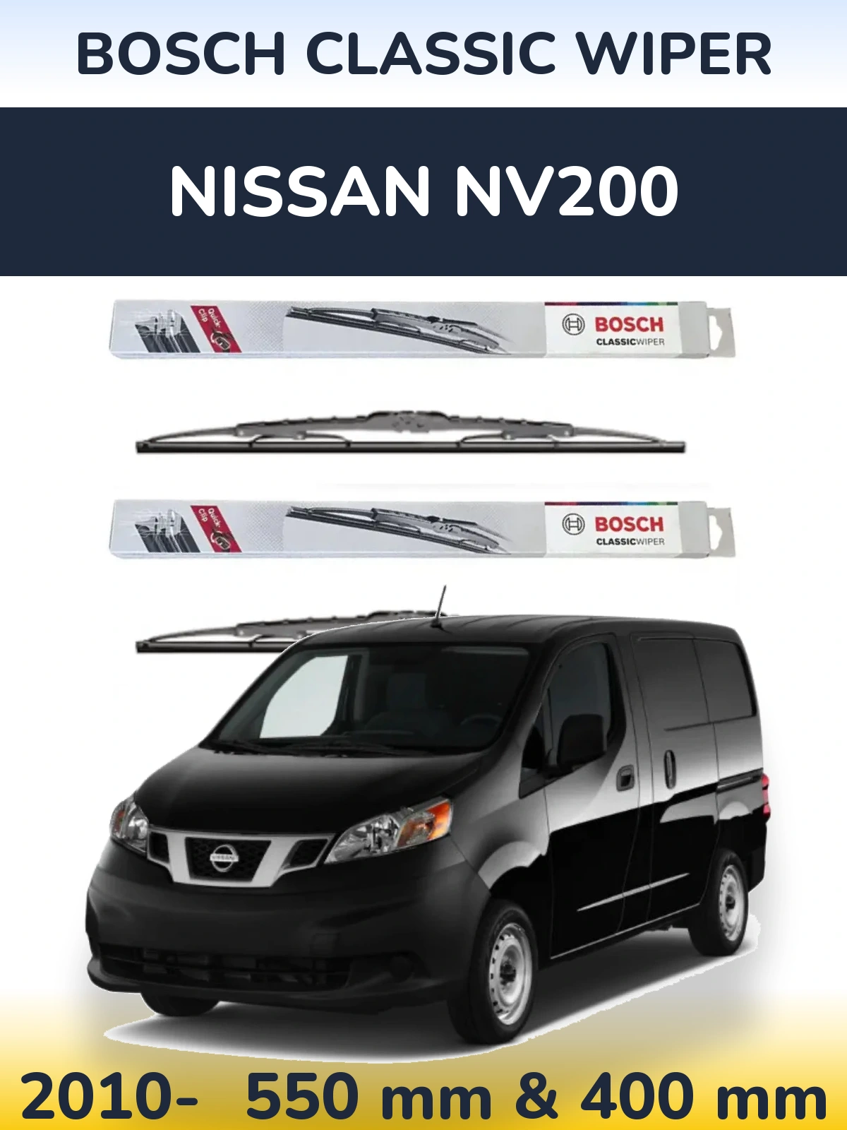 Ștergătoare BOSCH Classic Wiper pentru Nissan NV200
