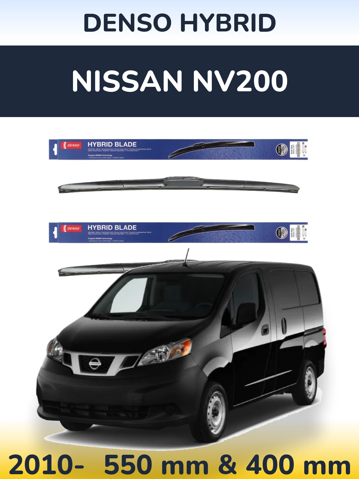 Ștergătoare Denso Hybrid pentru Nissan NV200