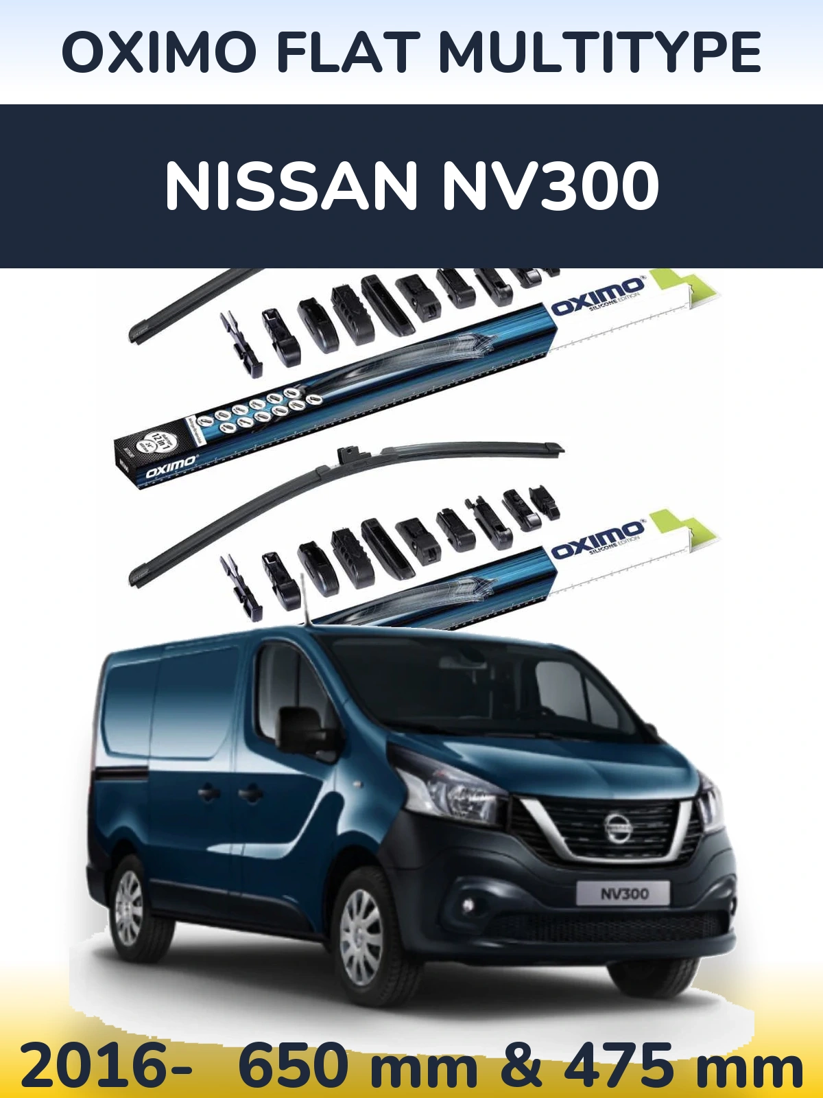 Ștergătoare Oximo Flat MultiTipe pentru Nissan NV300