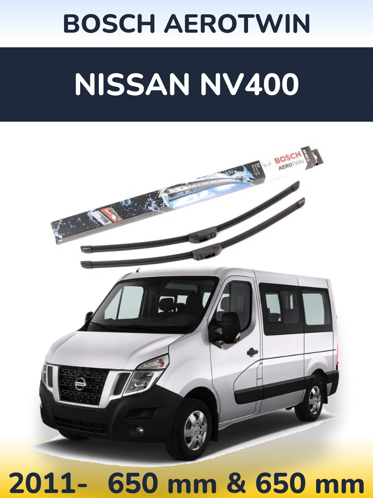 Ștergătoare BOSCH AeroTwin pentru Nissan NV400