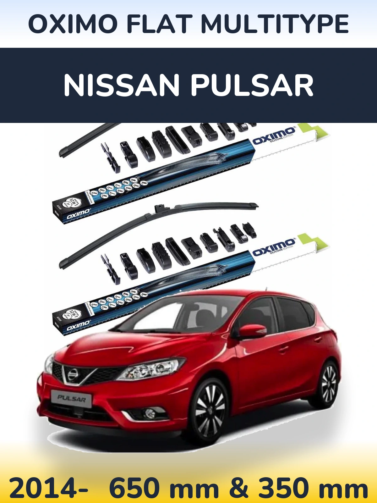 Ștergătoare Oximo Flat MultiTipe pentru Nissan Pulsar