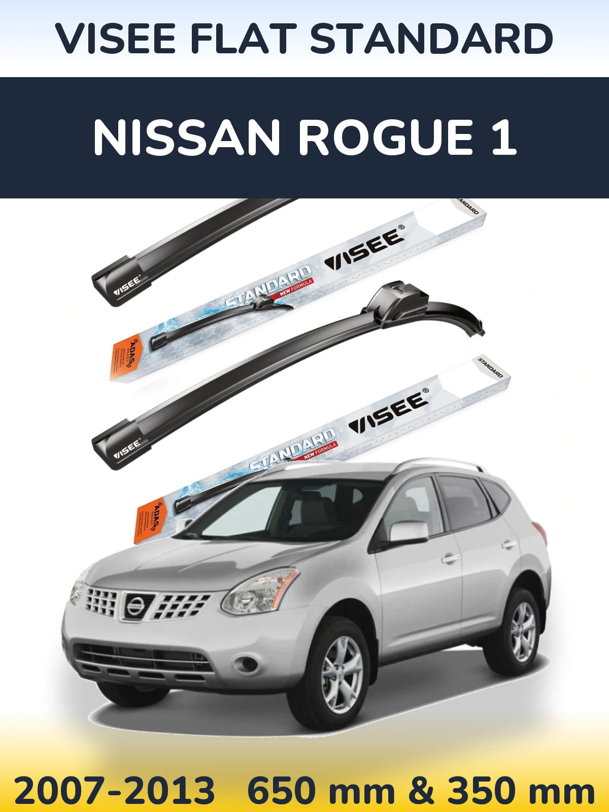 Ștergătoare VISEE FLAT STANDARD pentru Nissan Rogue 1