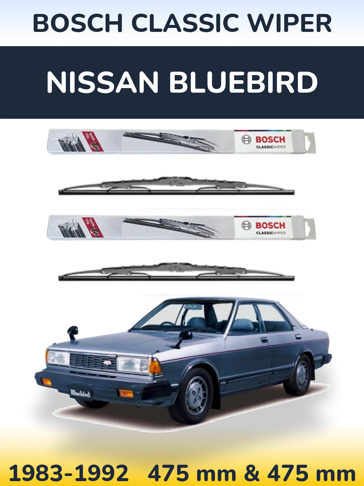 Ștergătoare BOSCH Classic Wiper pentru Nissan Bluebird