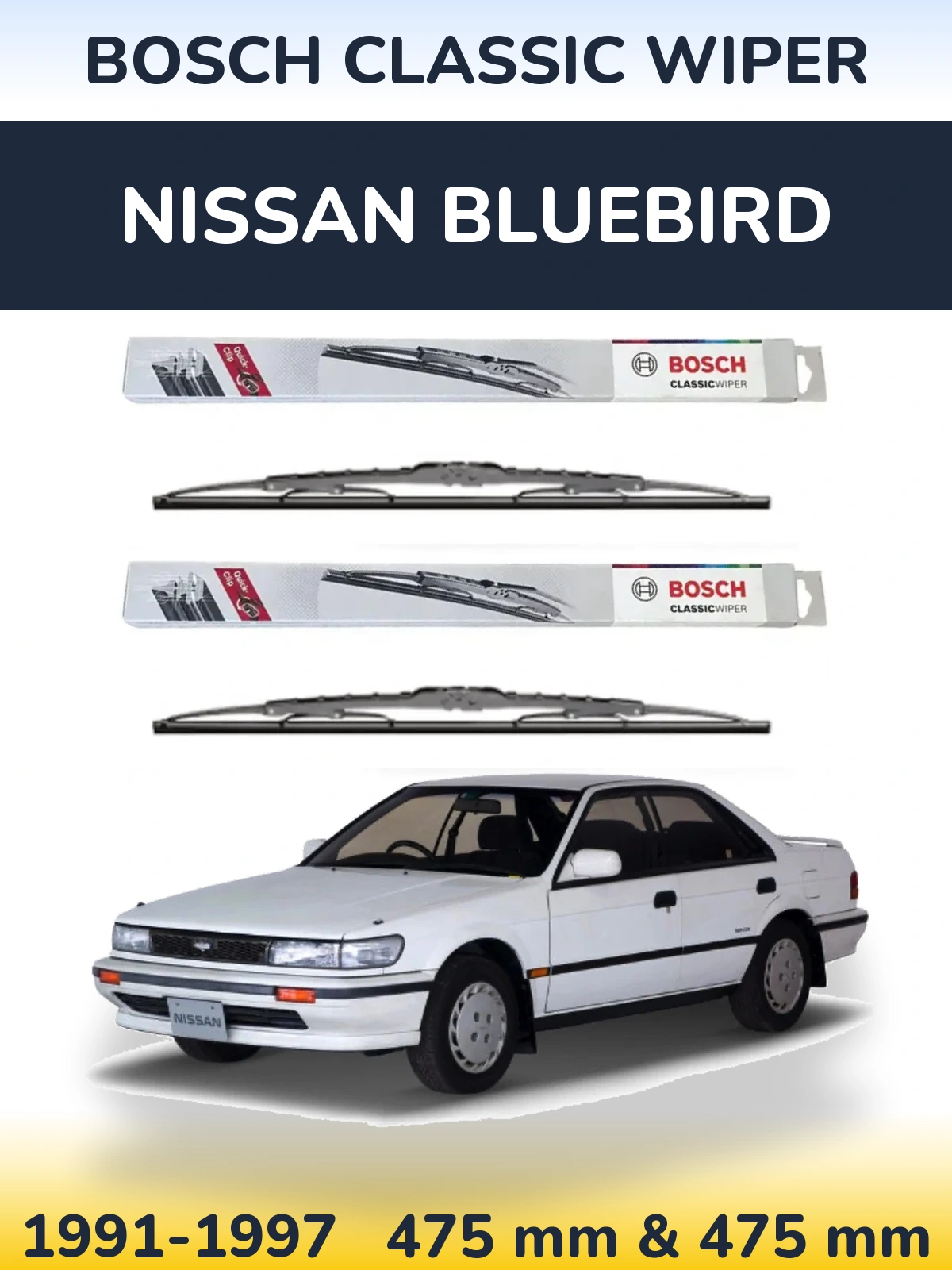 Ștergătoare BOSCH Classic Wiper pentru Nissan Bluebird