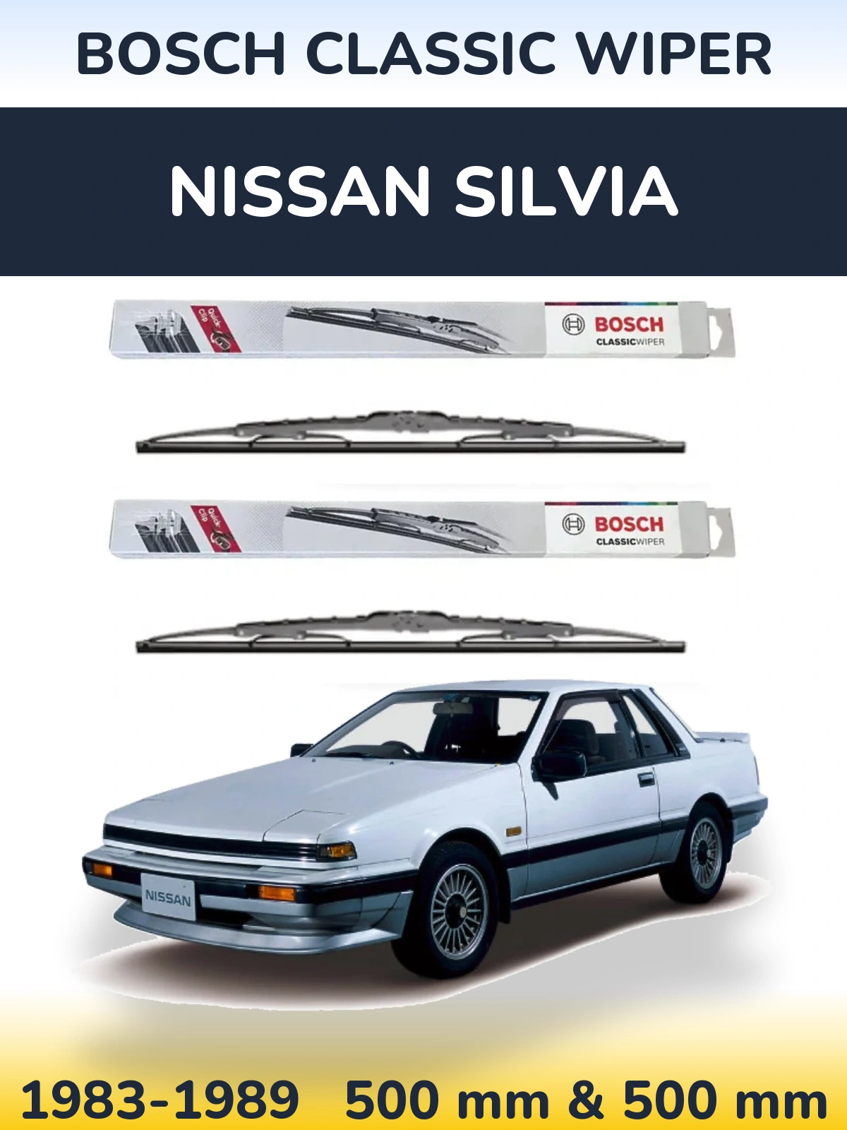 Ștergătoare BOSCH Classic Wiper pentru Nissan Silvia