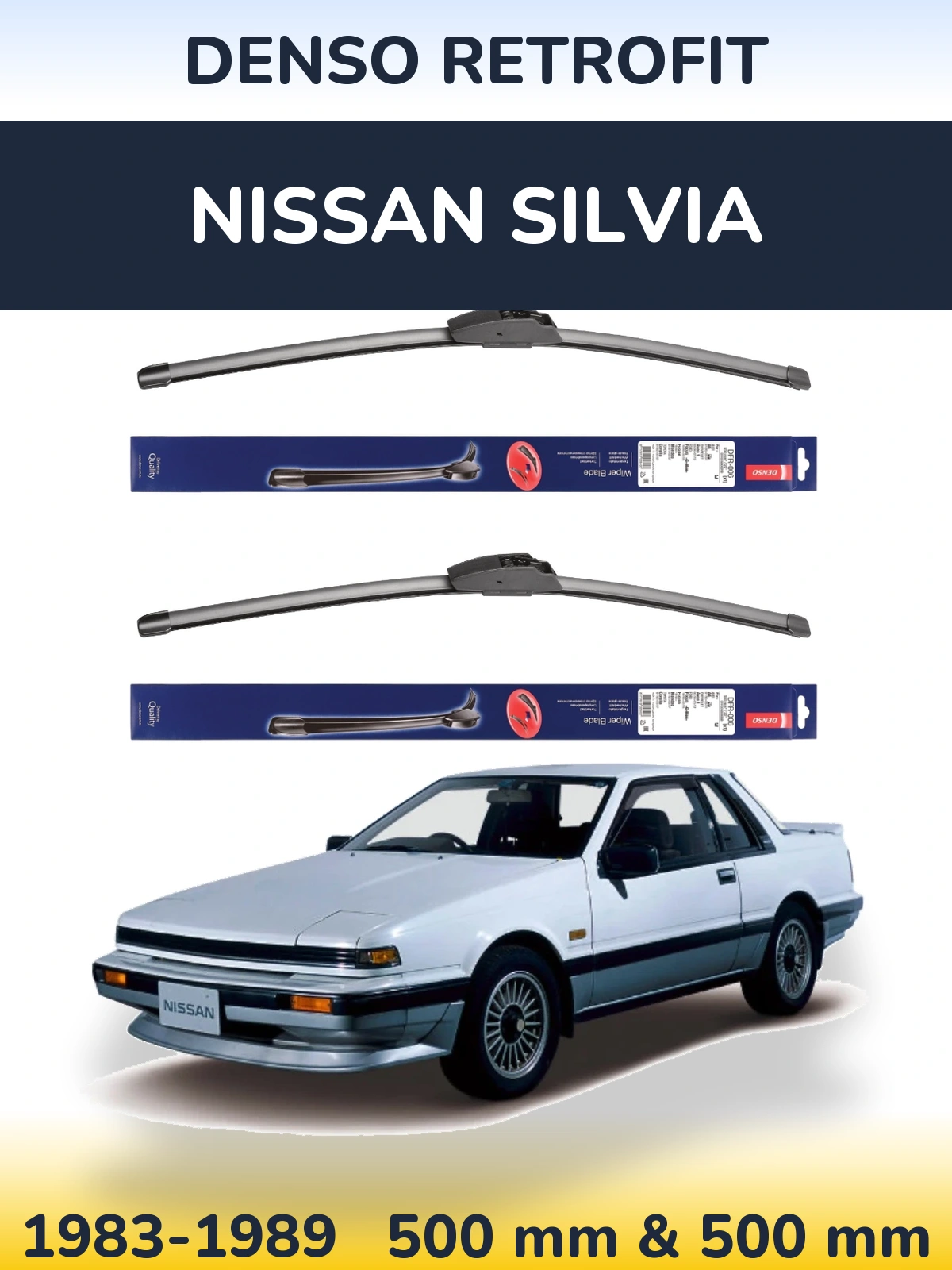 Ștergătoare Denso Retrofit pentru Nissan Silvia