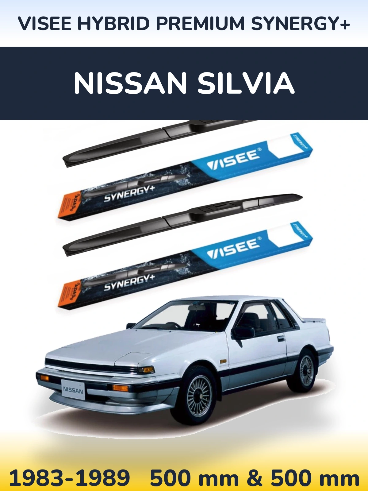 Ștergătoare VISEE HYBRID PREMIUM SYNERGY+ pentru Nissan Silvia