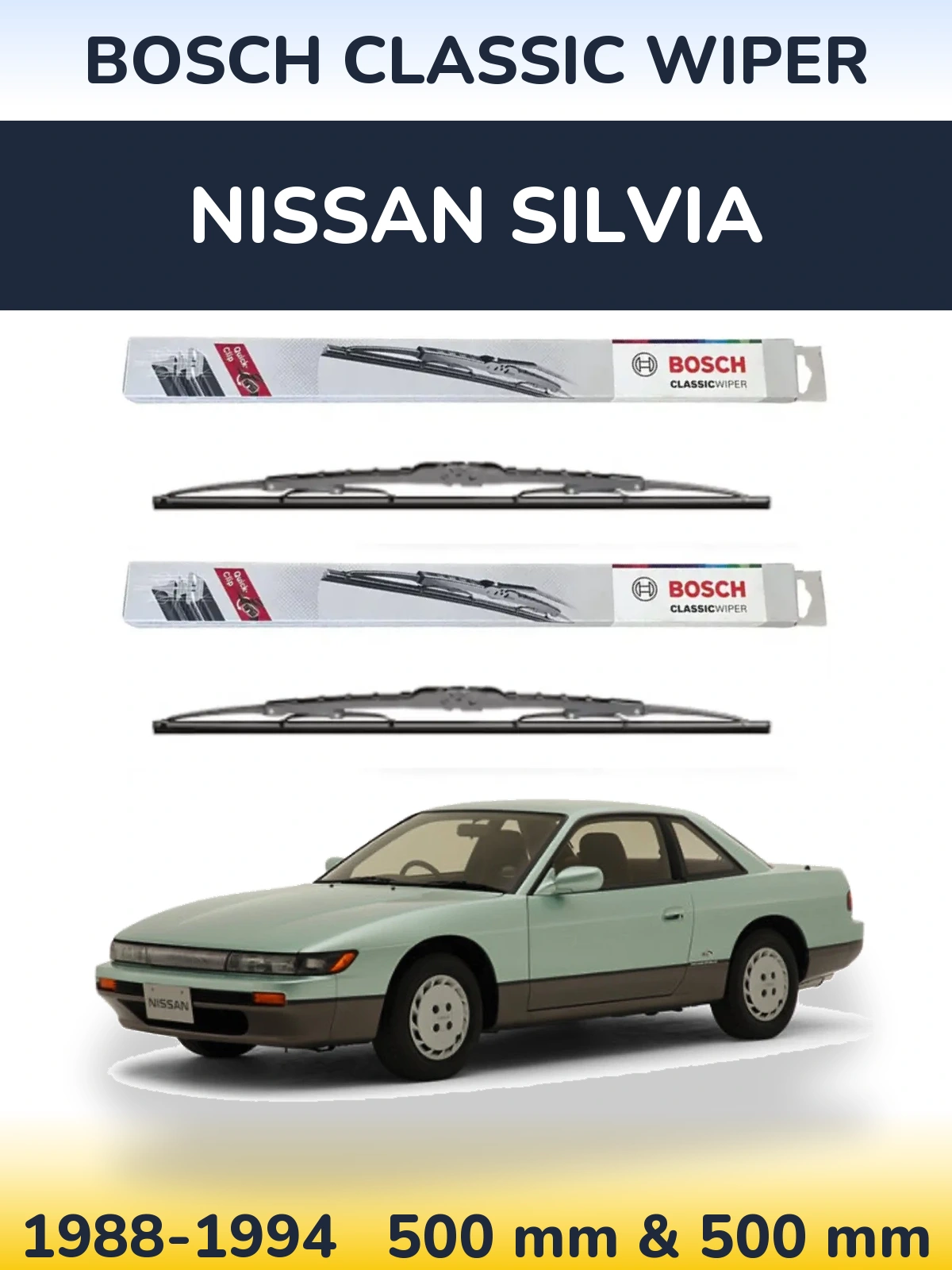 Ștergătoare BOSCH Classic Wiper pentru Nissan Silvia