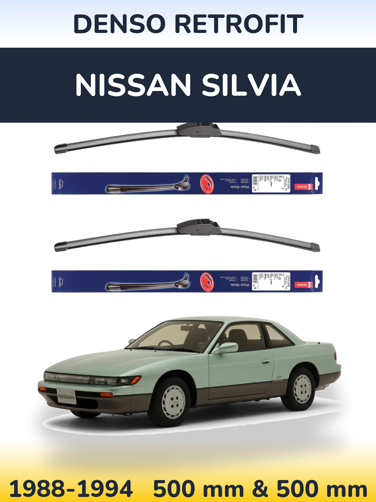 Ștergătoare Denso Retrofit pentru Nissan Silvia