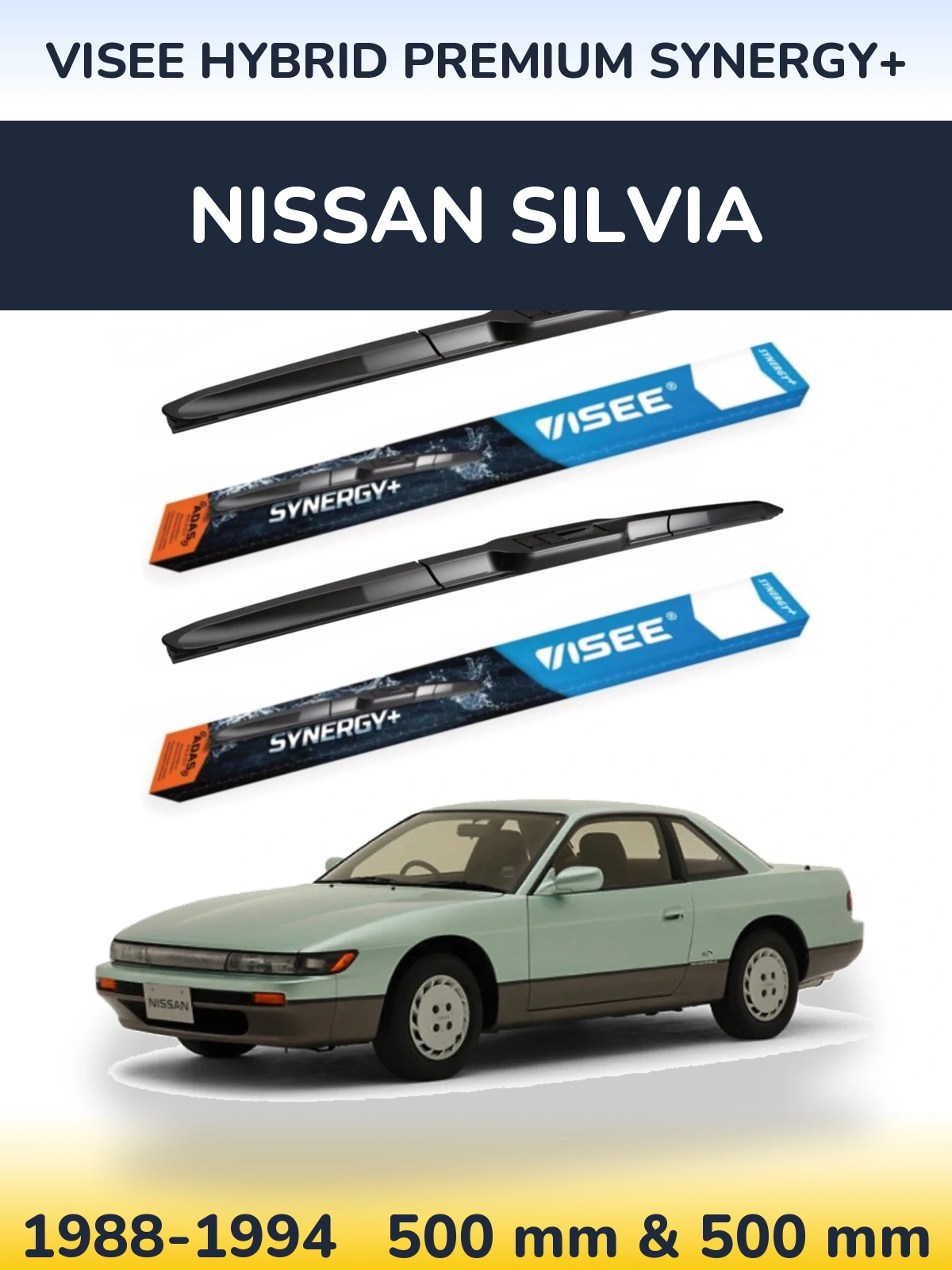 Ștergătoare VISEE HYBRID PREMIUM SYNERGY+ pentru Nissan Silvia