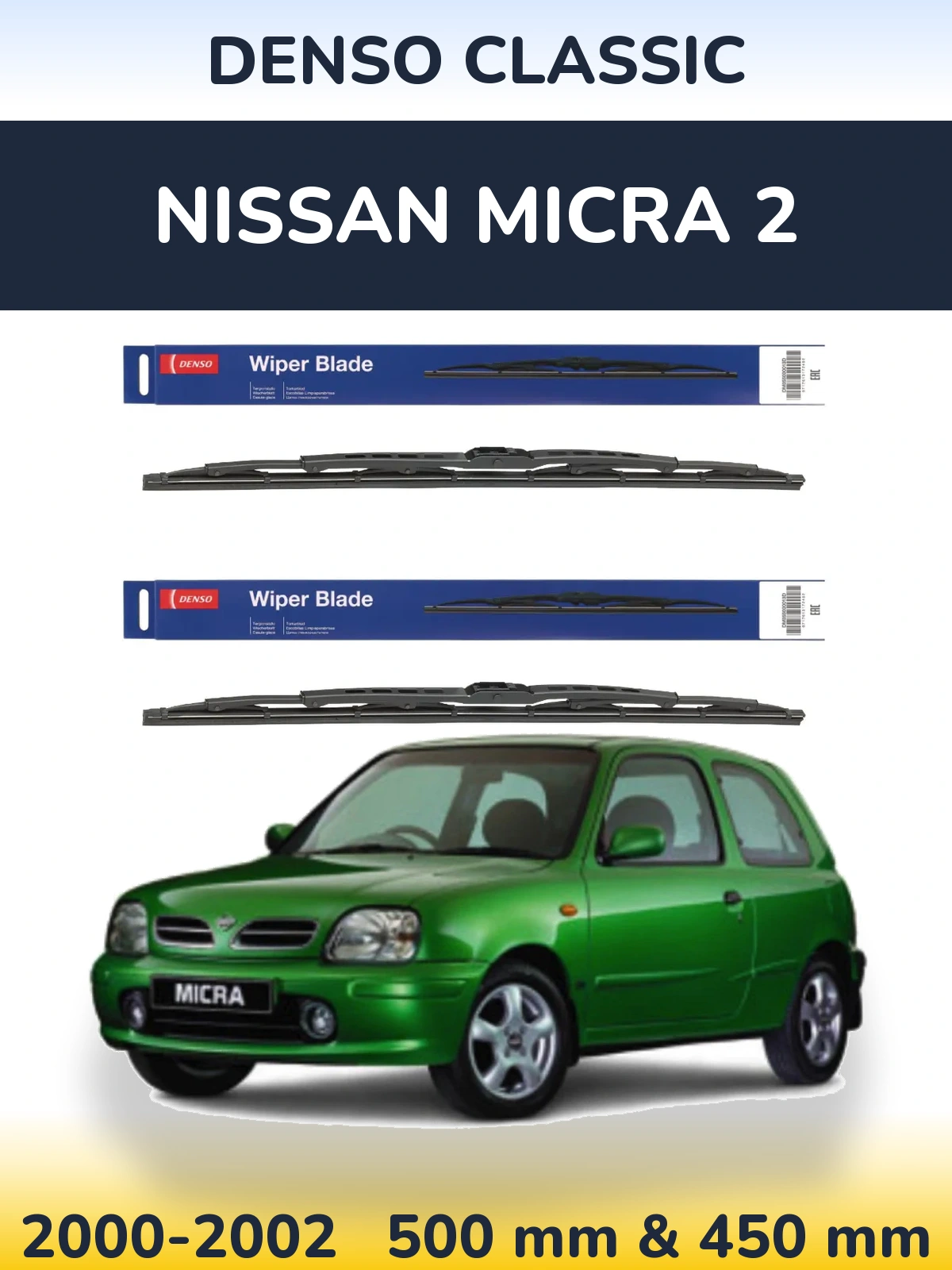 Ștergătoare Denso Classic pentru Nissan Micra 2