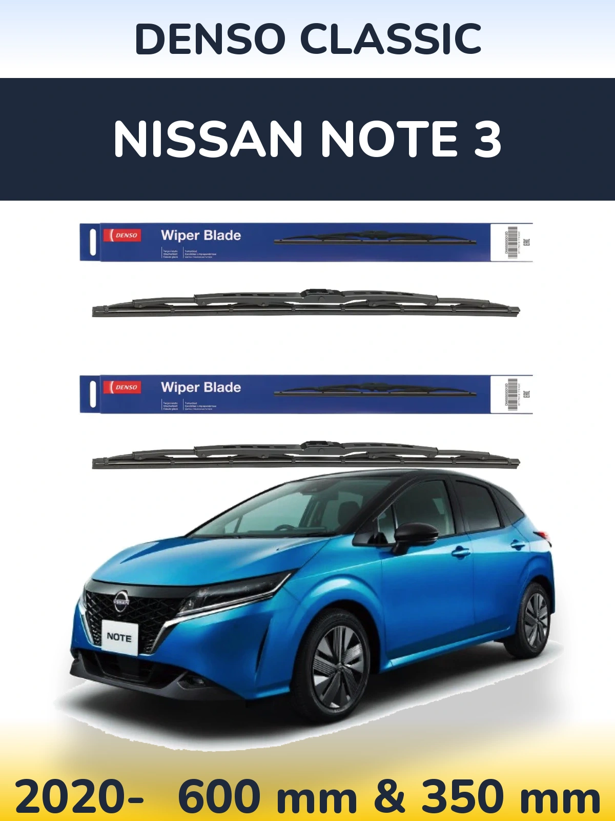 Ștergătoare Denso Classic pentru Nissan Note 3