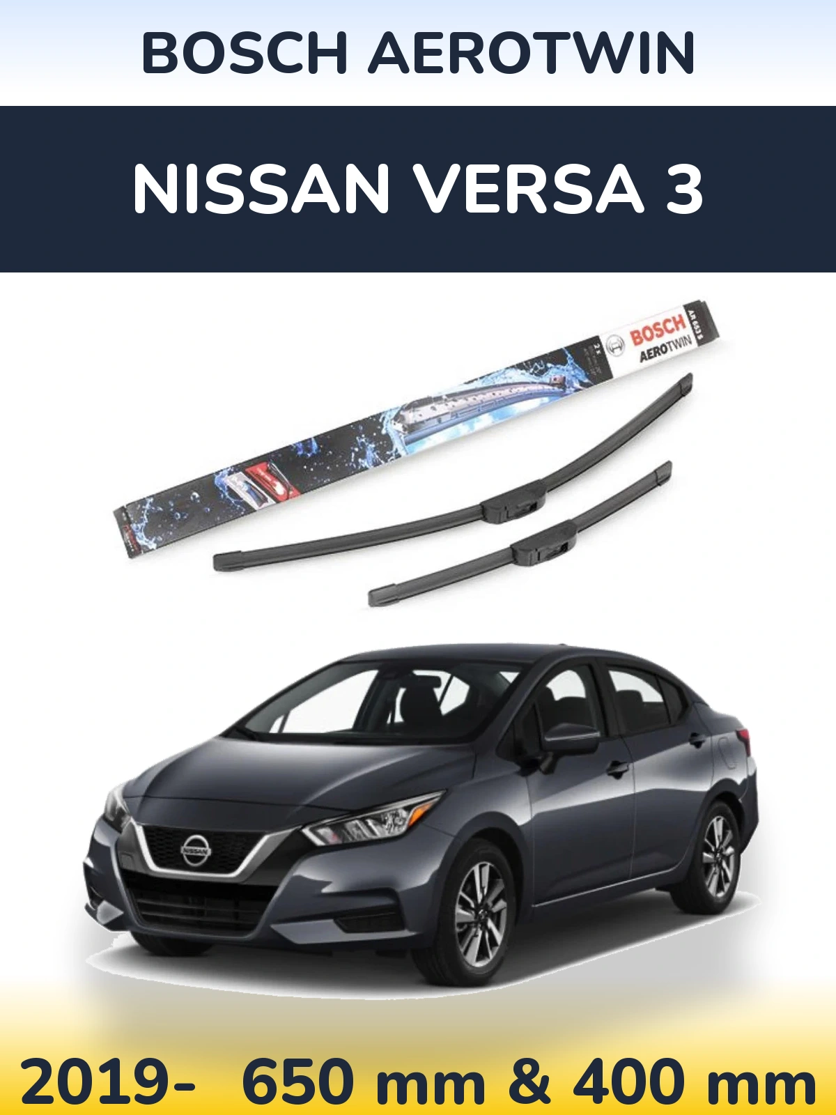 Ștergătoare BOSCH AeroTwin pentru Nissan Versa 3