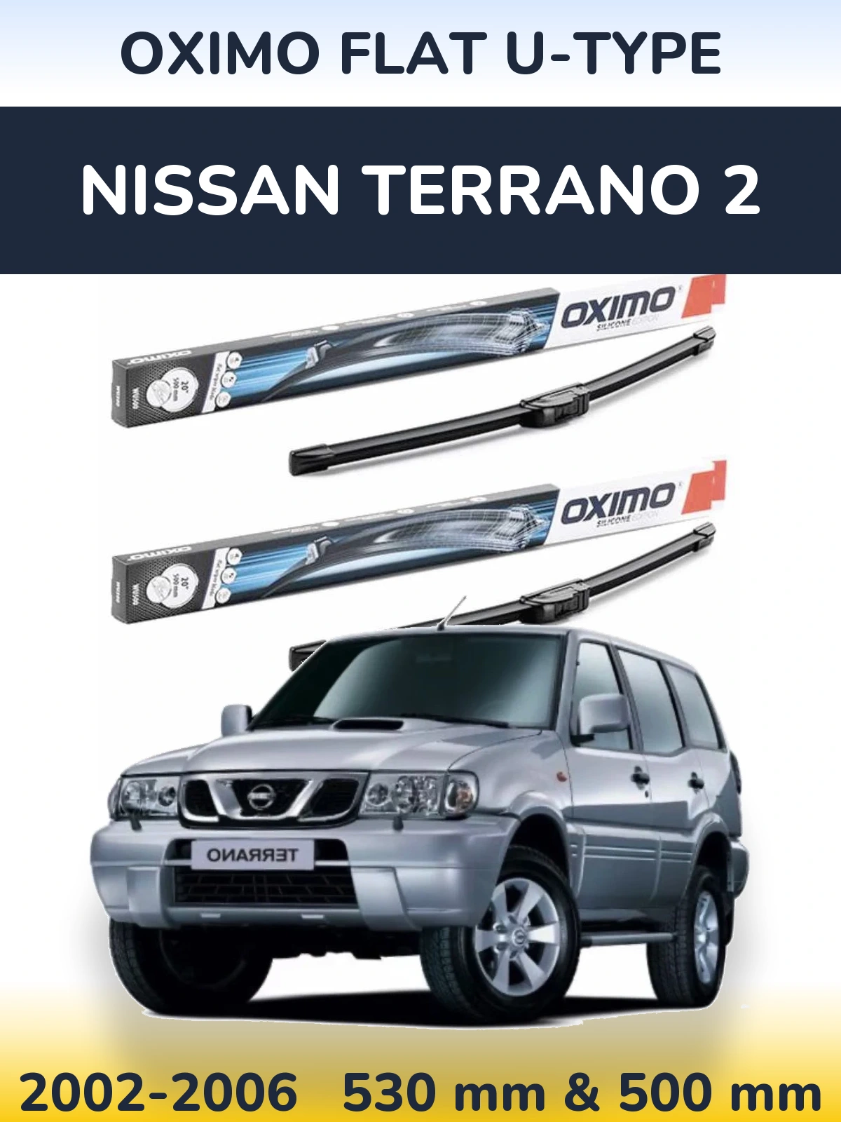 Ștergătoare Oximo Flat U-type pentru Nissan Terrano 2