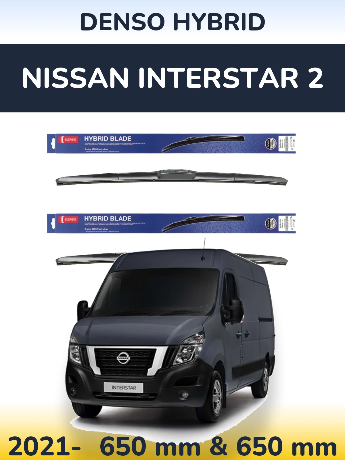 Ștergătoare Denso Hybrid pentru Nissan Interstar 2