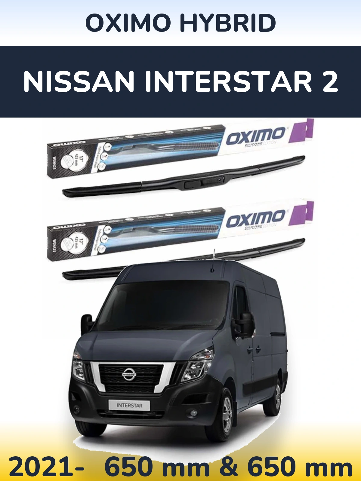 Ștergătoare Oximo Hybrid pentru Nissan Interstar 2