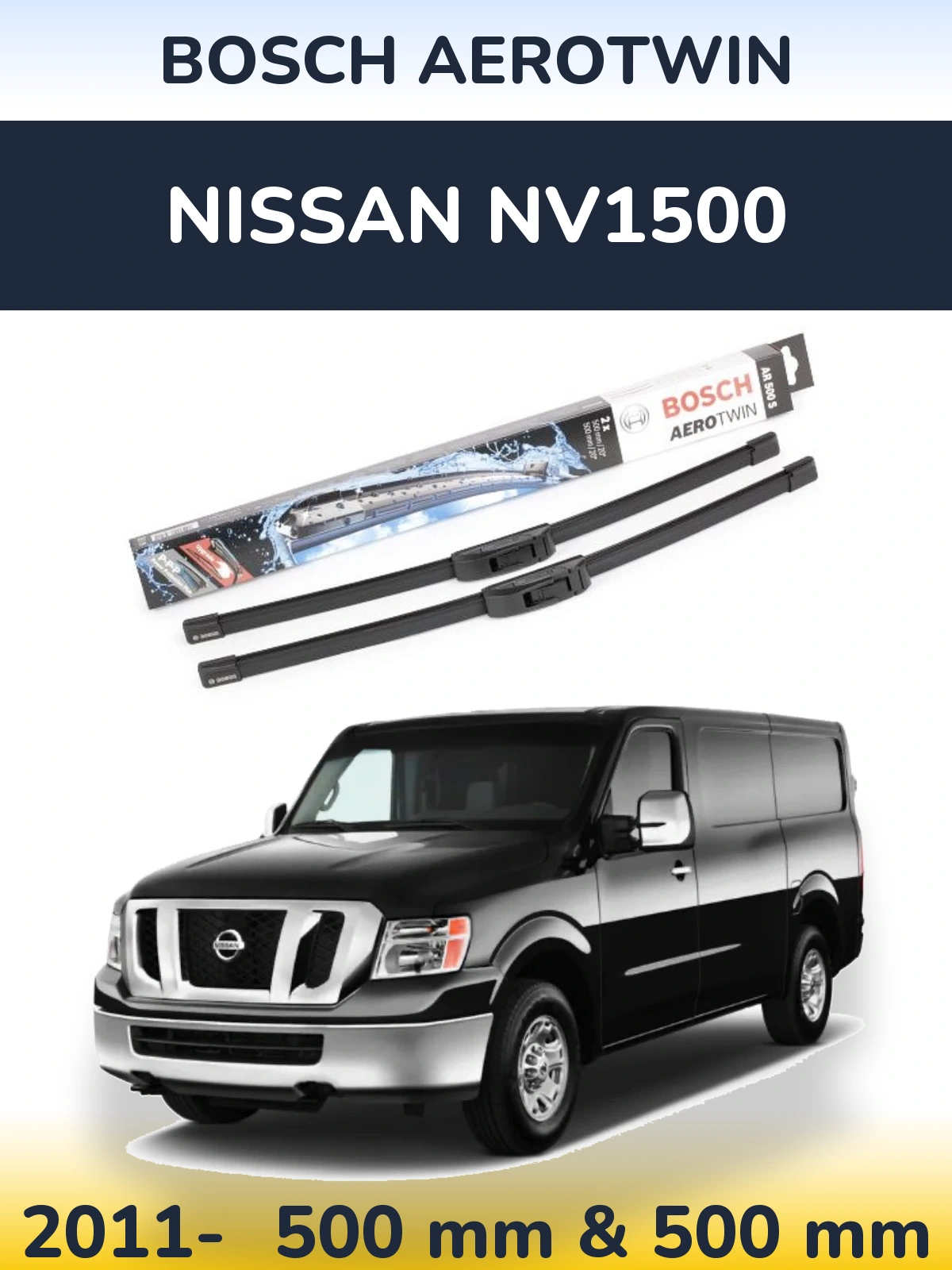 Ștergătoare BOSCH AeroTwin pentru Nissan NV1500