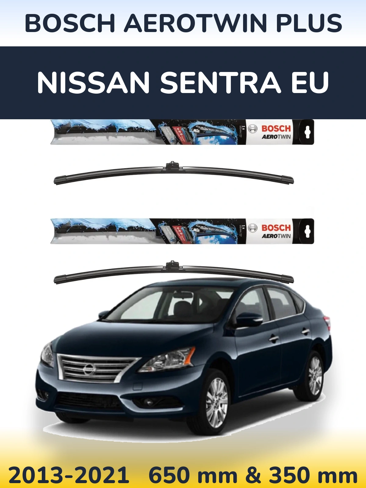 Ștergătoare BOSCH AeroTwin Plus pentru Nissan Sentra EU