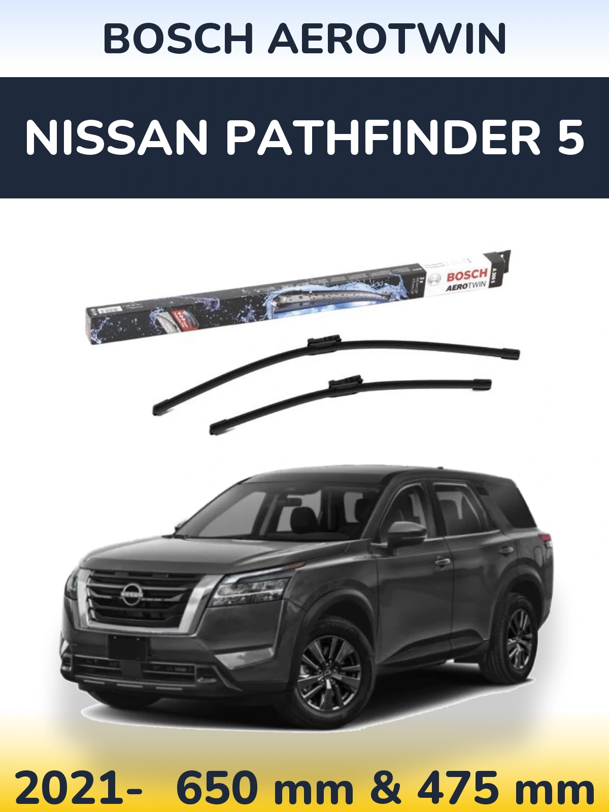 Ștergătoare BOSCH AeroTwin pentru Nissan Pathfinder 5