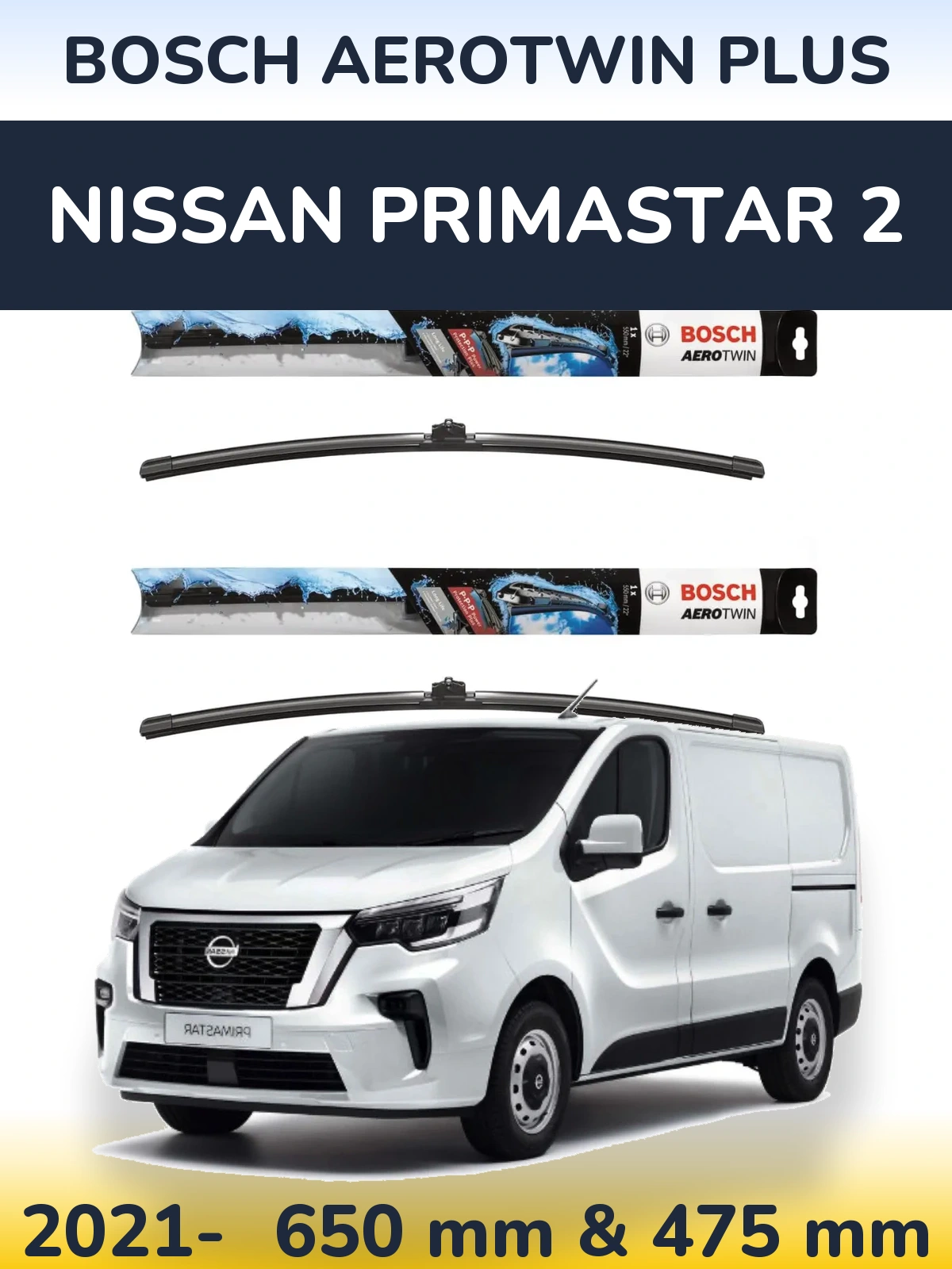 Ștergătoare BOSCH AeroTwin Plus pentru Nissan Primastar 2
