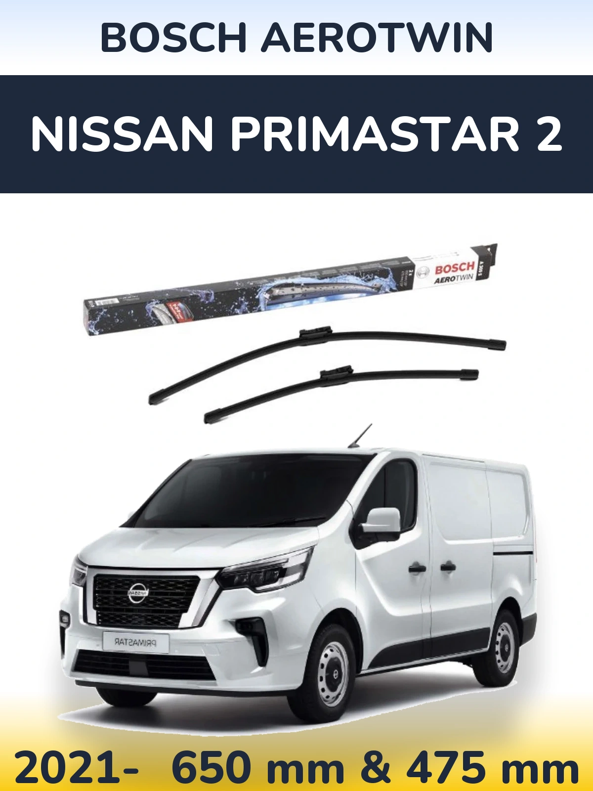 Ștergătoare BOSCH AeroTwin pentru Nissan Primastar 2