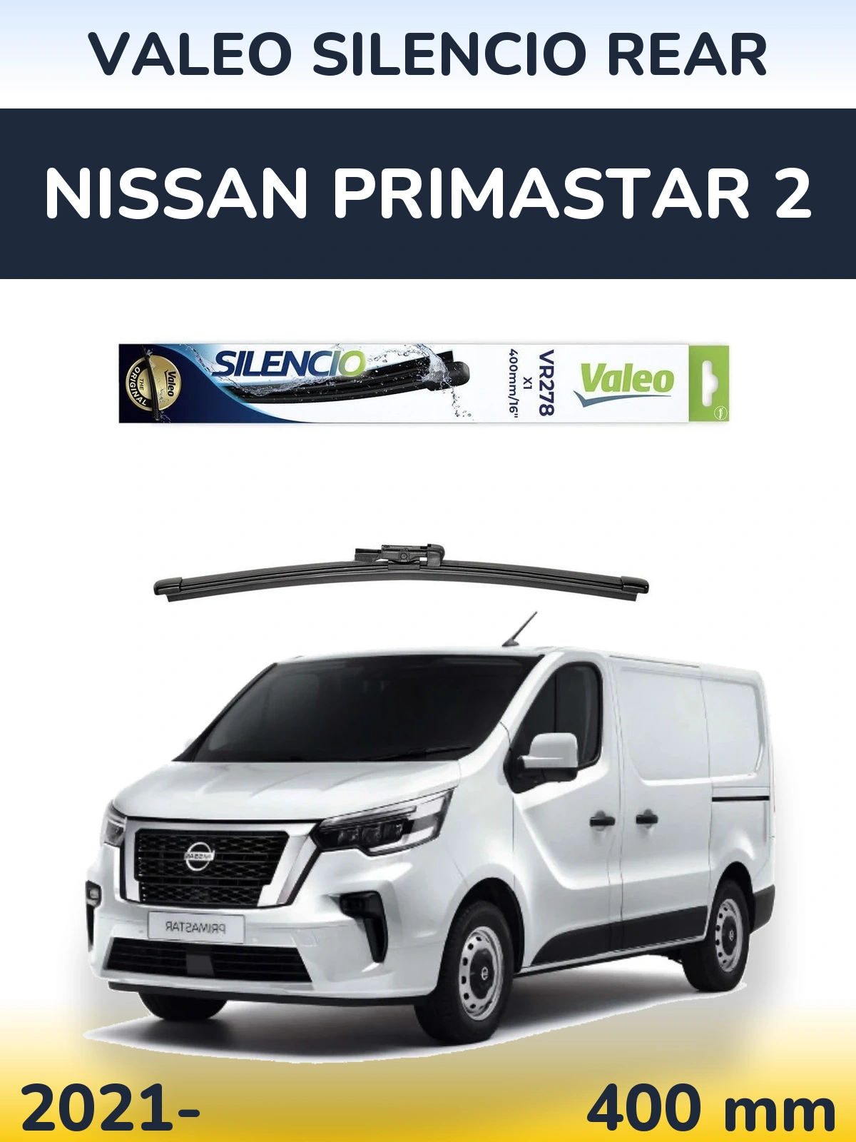 Ștergătoare Valeo Silencio Rear pentru Nissan Primastar 2