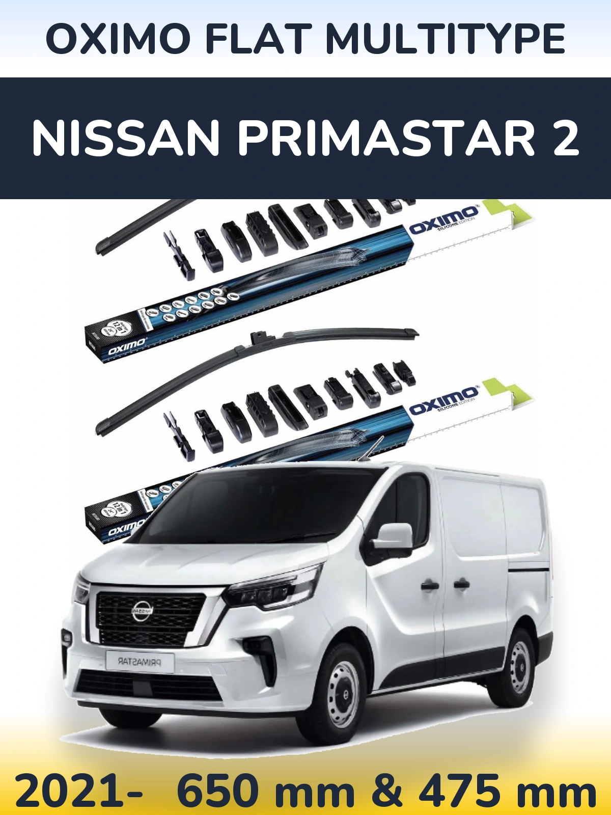Ștergătoare Oximo Flat MultiTipe pentru Nissan Primastar 2