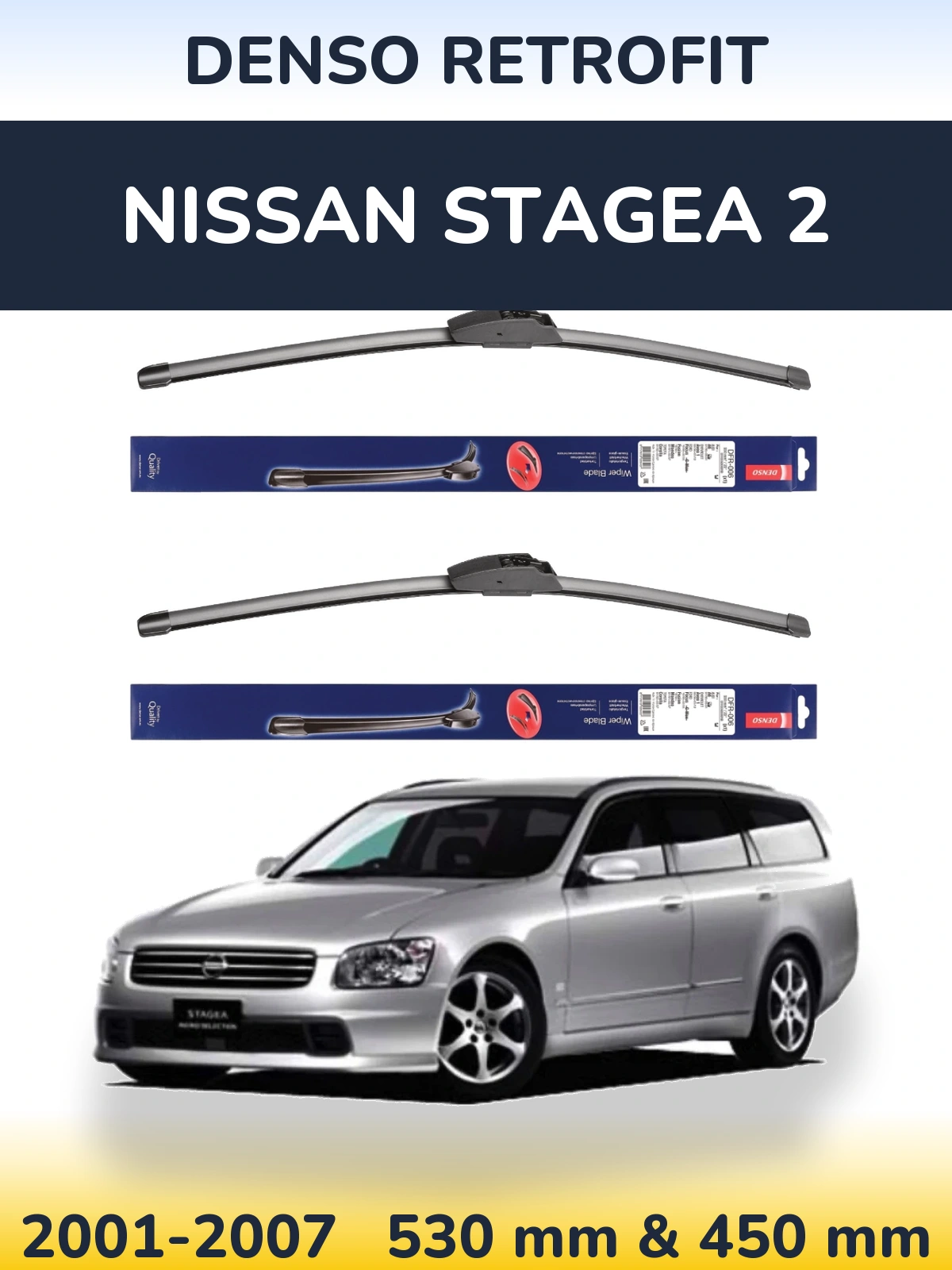 Ștergătoare Denso Retrofit pentru Nissan Stagea 2