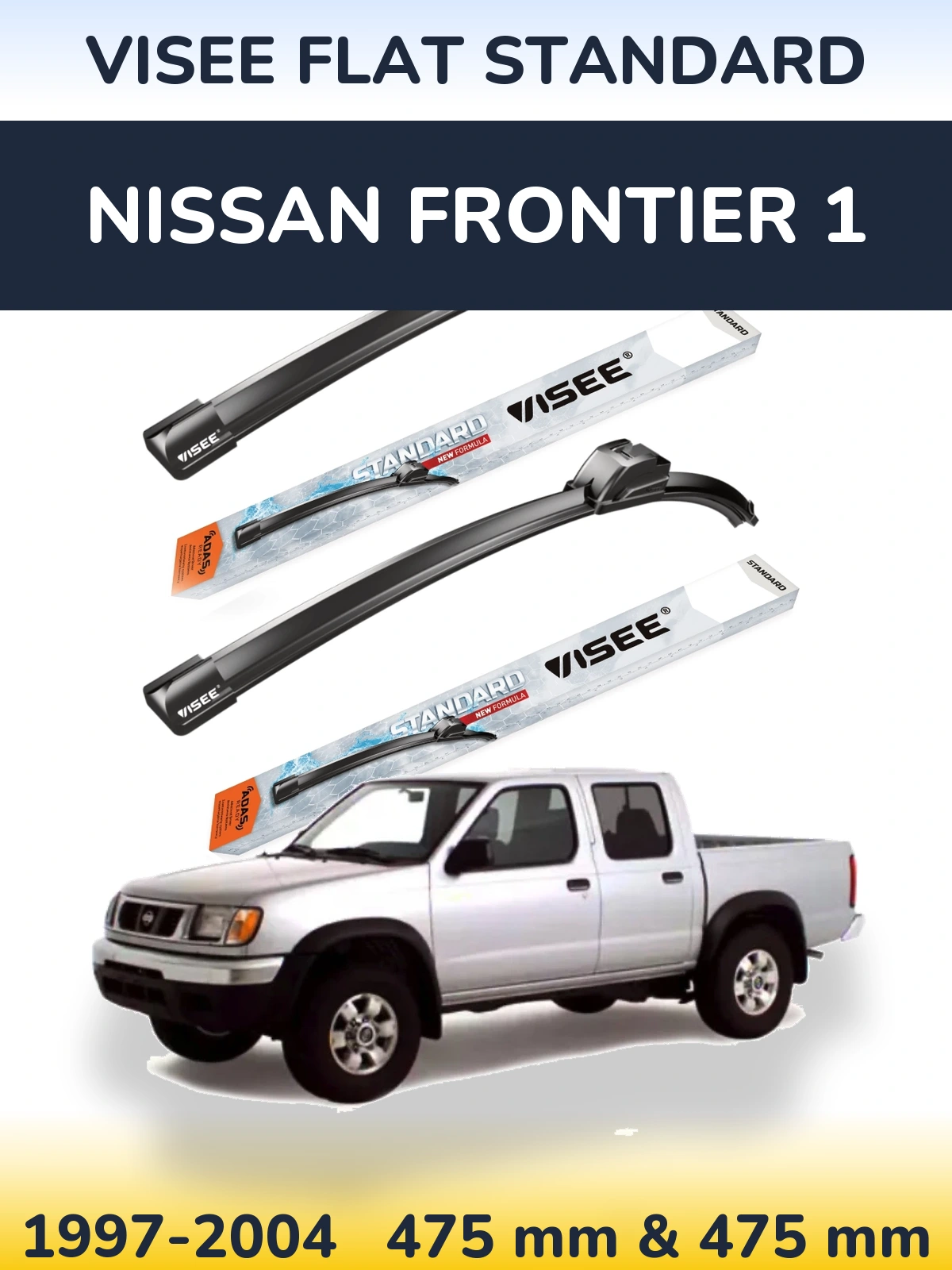 Ștergătoare VISEE FLAT STANDARD pentru Nissan Frontier 1
