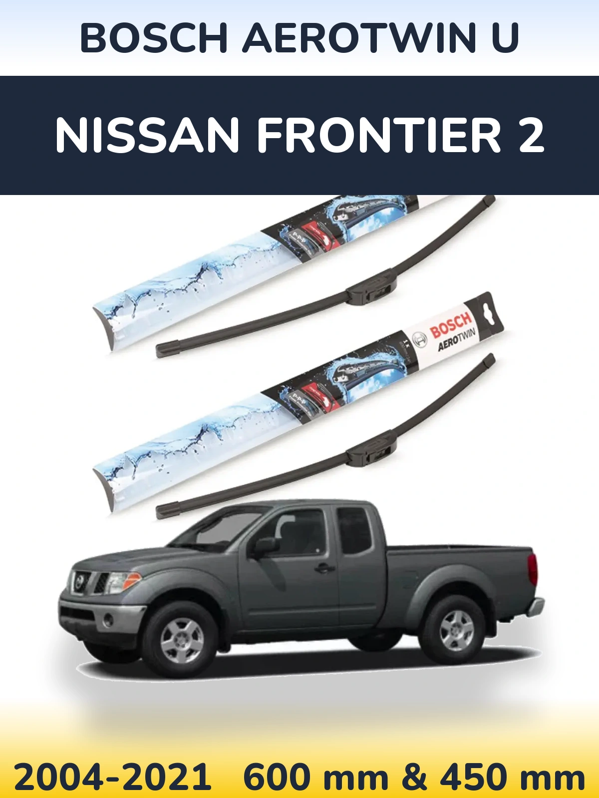 Ștergătoare BOSCH AeroTwin U pentru Nissan Frontier 2