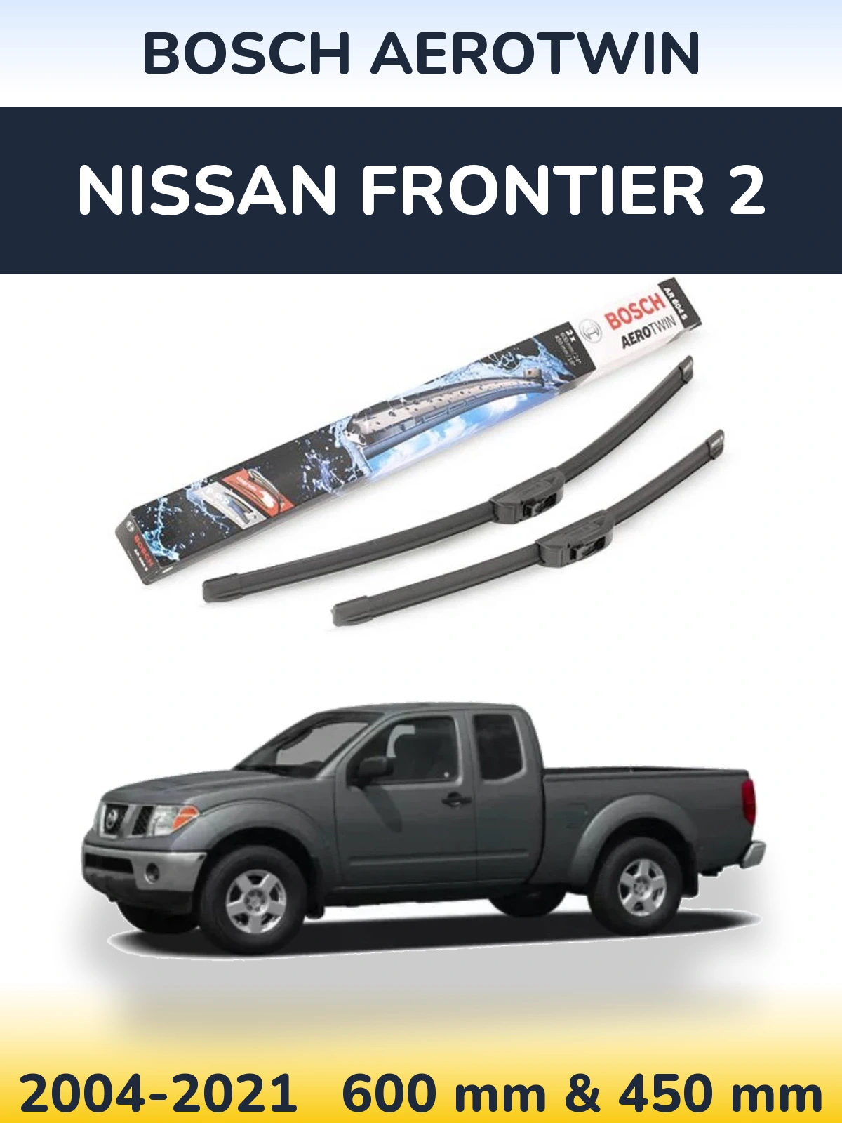 Ștergătoare BOSCH AeroTwin pentru Nissan Frontier 2