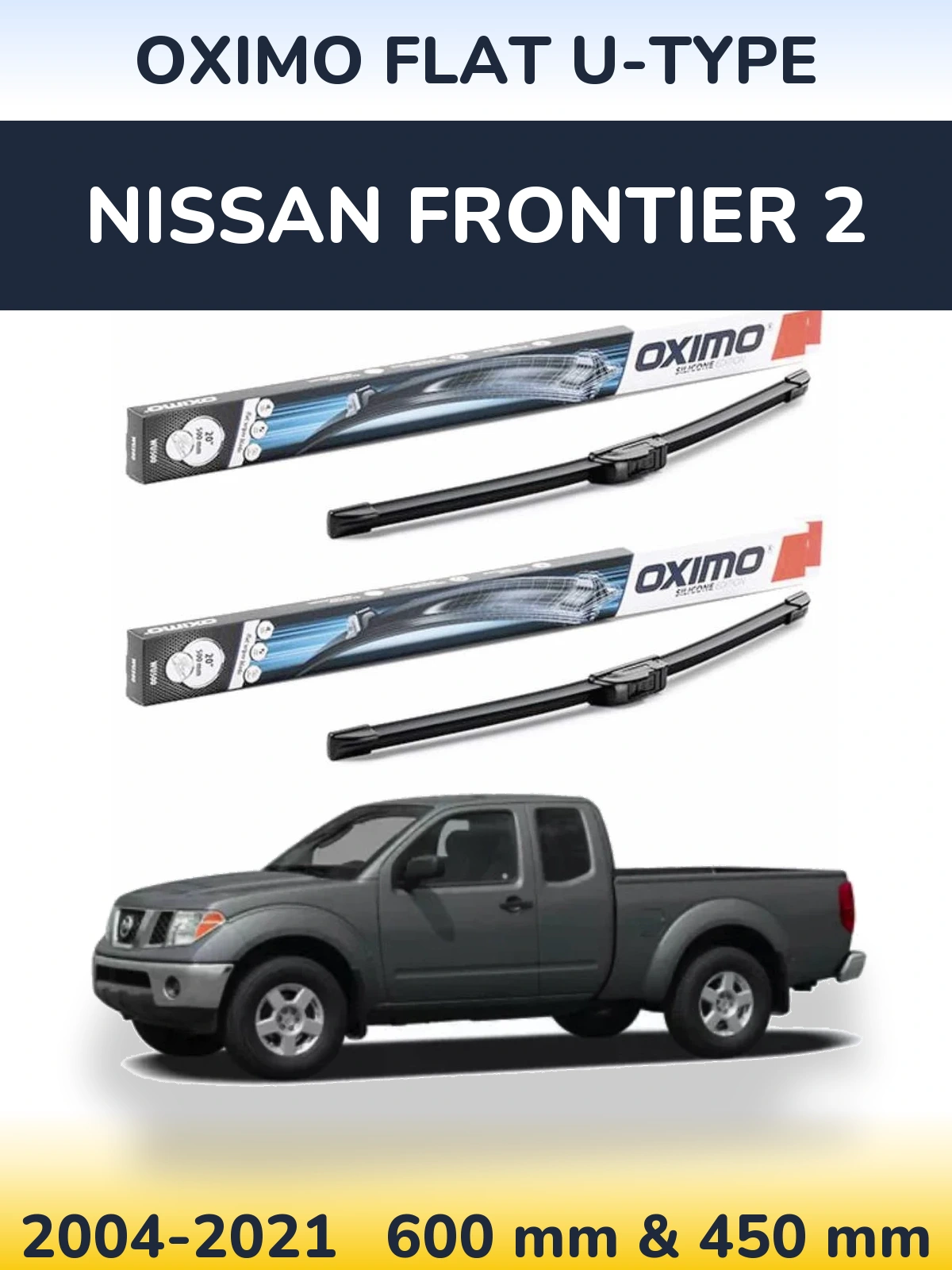 Ștergătoare Oximo Flat U-type pentru Nissan Frontier 2