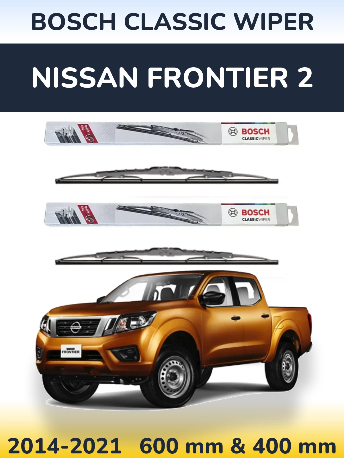 Ștergătoare BOSCH Classic Wiper pentru Nissan Frontier 2