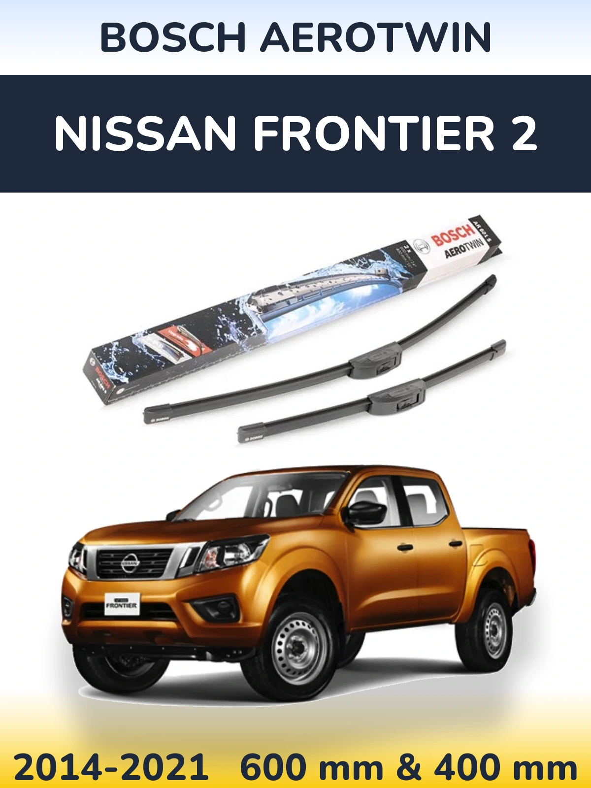 Ștergătoare BOSCH AeroTwin pentru Nissan Frontier 2