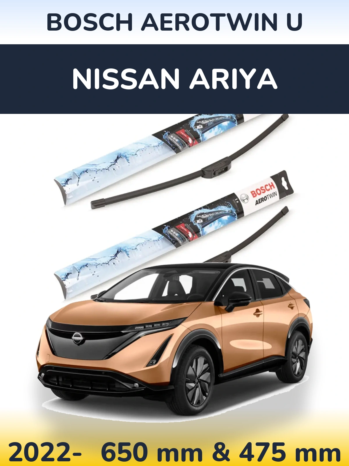 Ștergătoare BOSCH AeroTwin U pentru Nissan Ariya