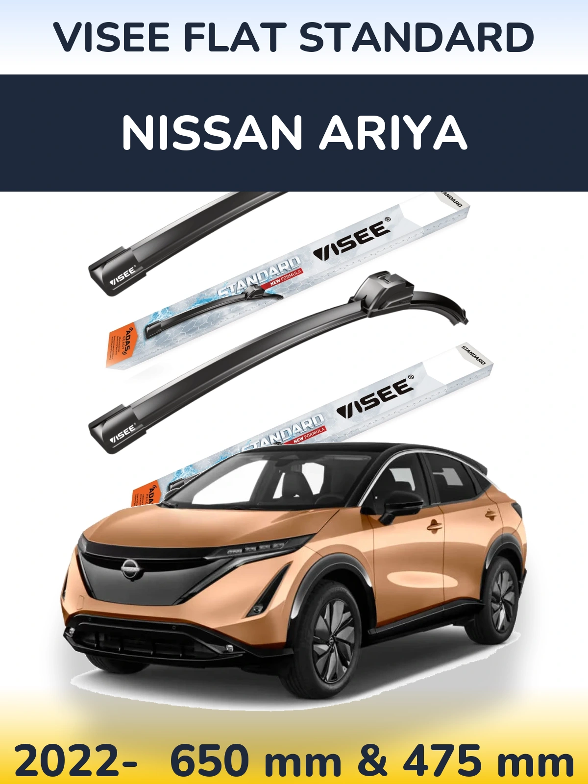 Ștergătoare VISEE FLAT STANDARD pentru Nissan Ariya