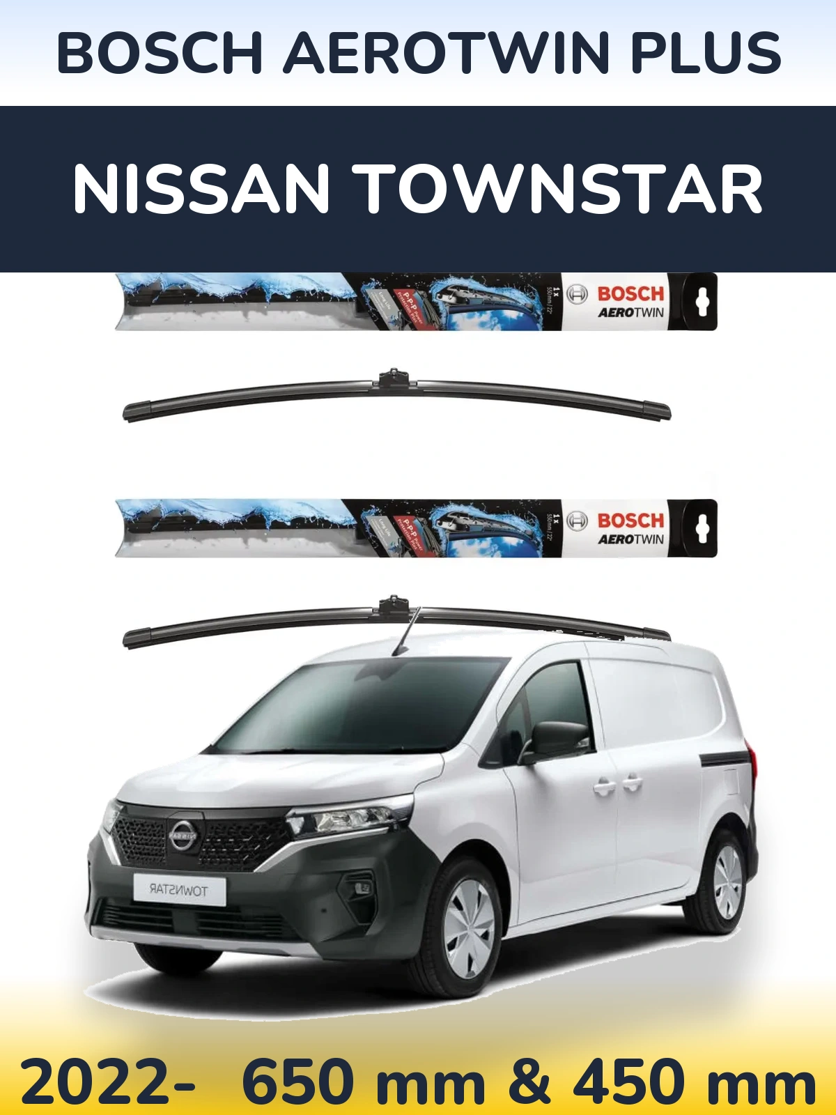 Ștergătoare BOSCH AeroTwin Plus pentru Nissan Townstar