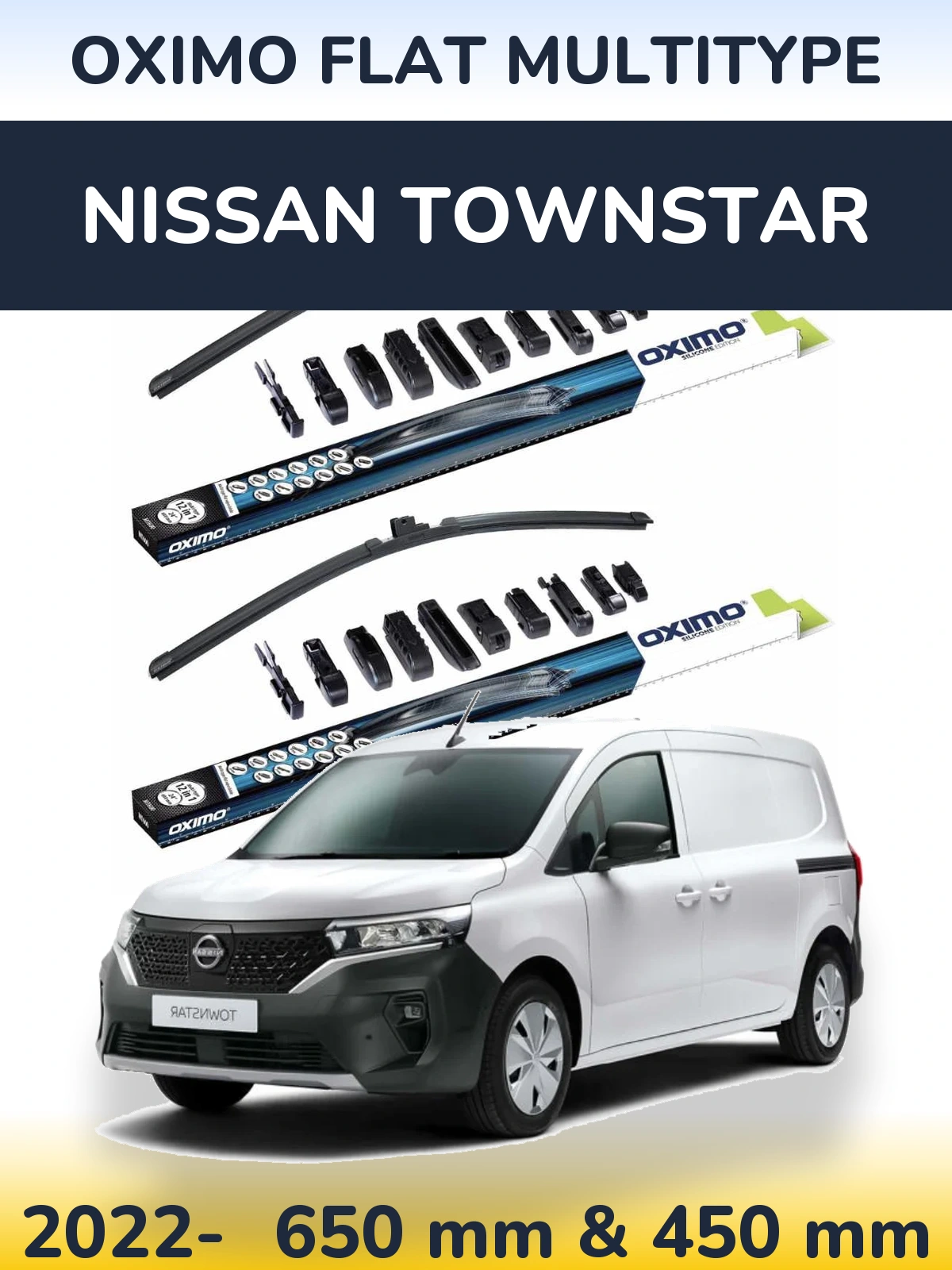 Ștergătoare Oximo Flat MultiTipe pentru Nissan Townstar