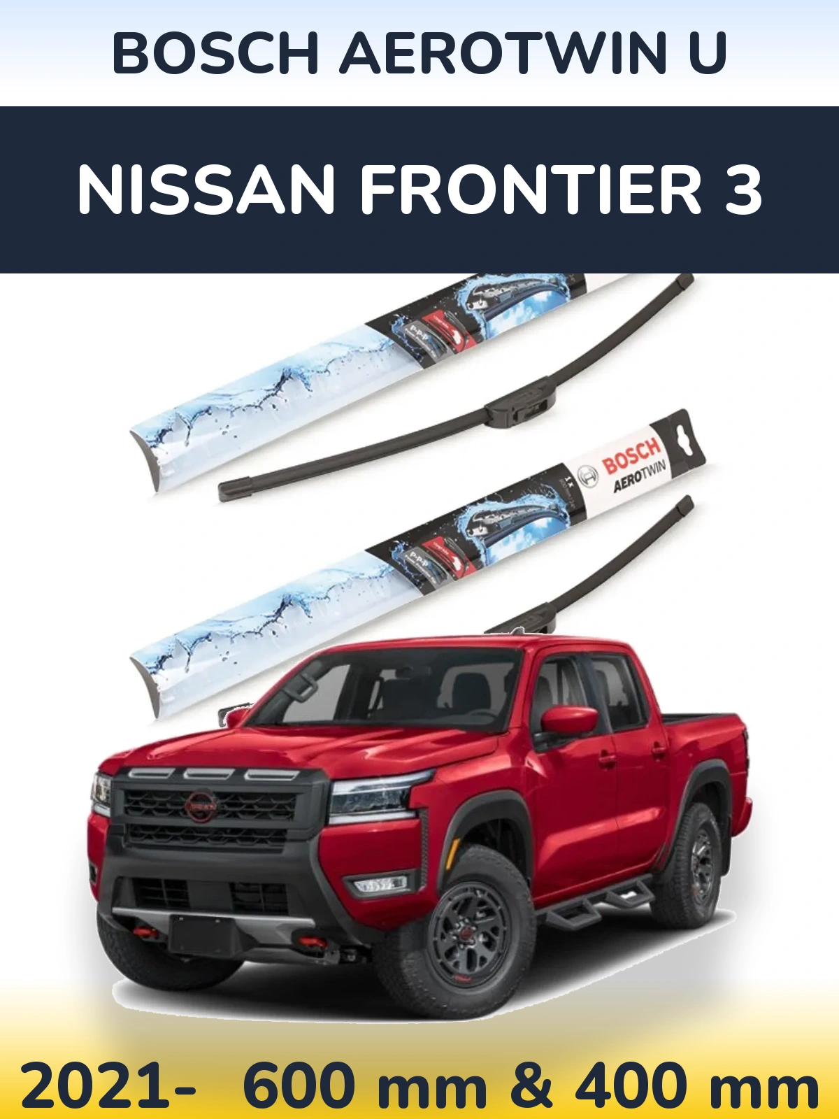 Ștergătoare BOSCH AeroTwin U pentru Nissan Frontier 3