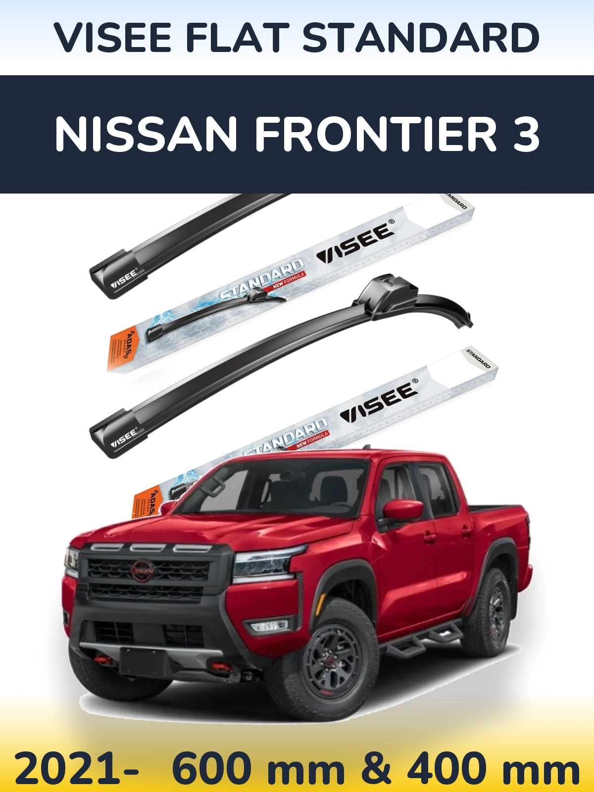 Ștergătoare VISEE FLAT STANDARD pentru Nissan Frontier 3