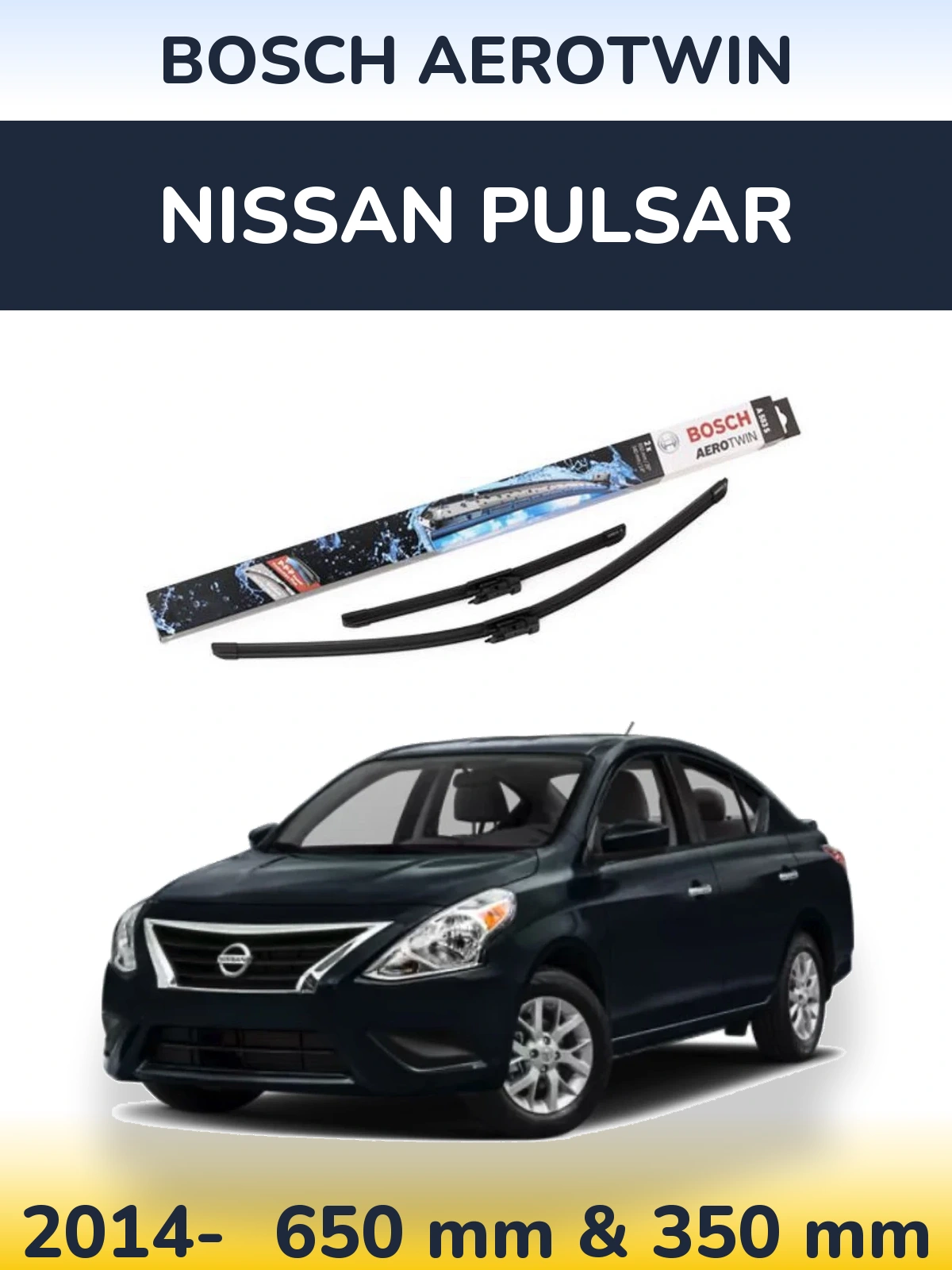 Ștergătoare BOSCH AeroTwin pentru Nissan Pulsar
